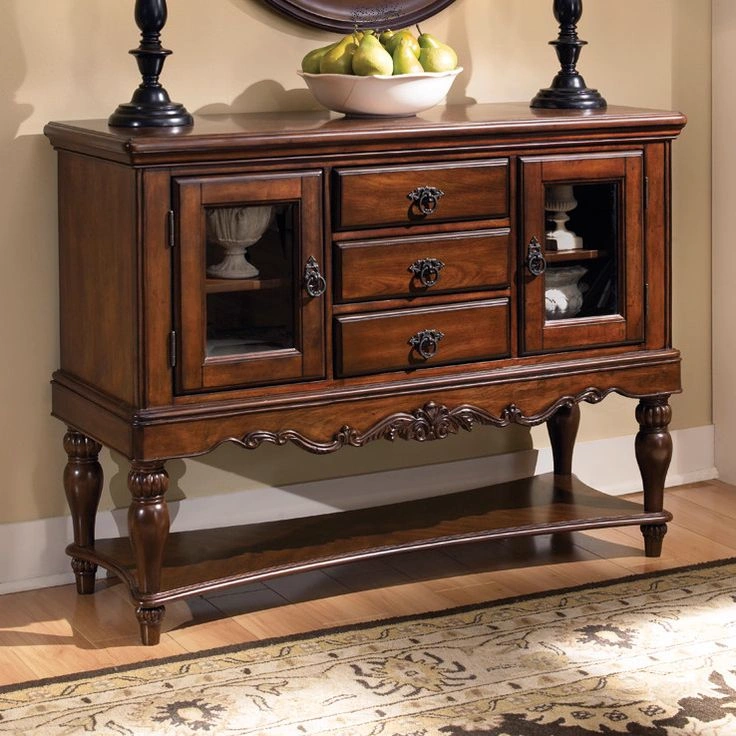 Serpentine French Provincial Buffet