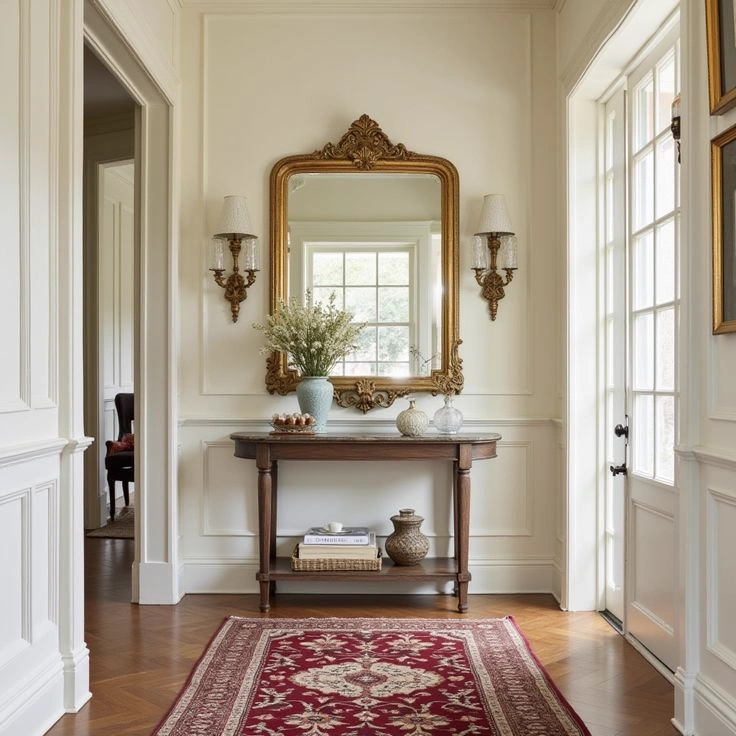 Gilded Regency Demilune Classy Console