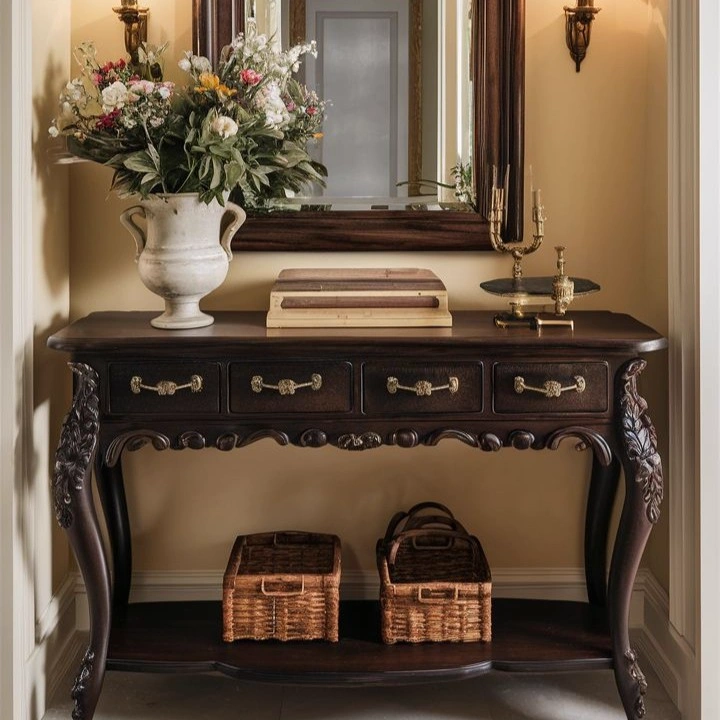 Regal Carved Console Ensemble