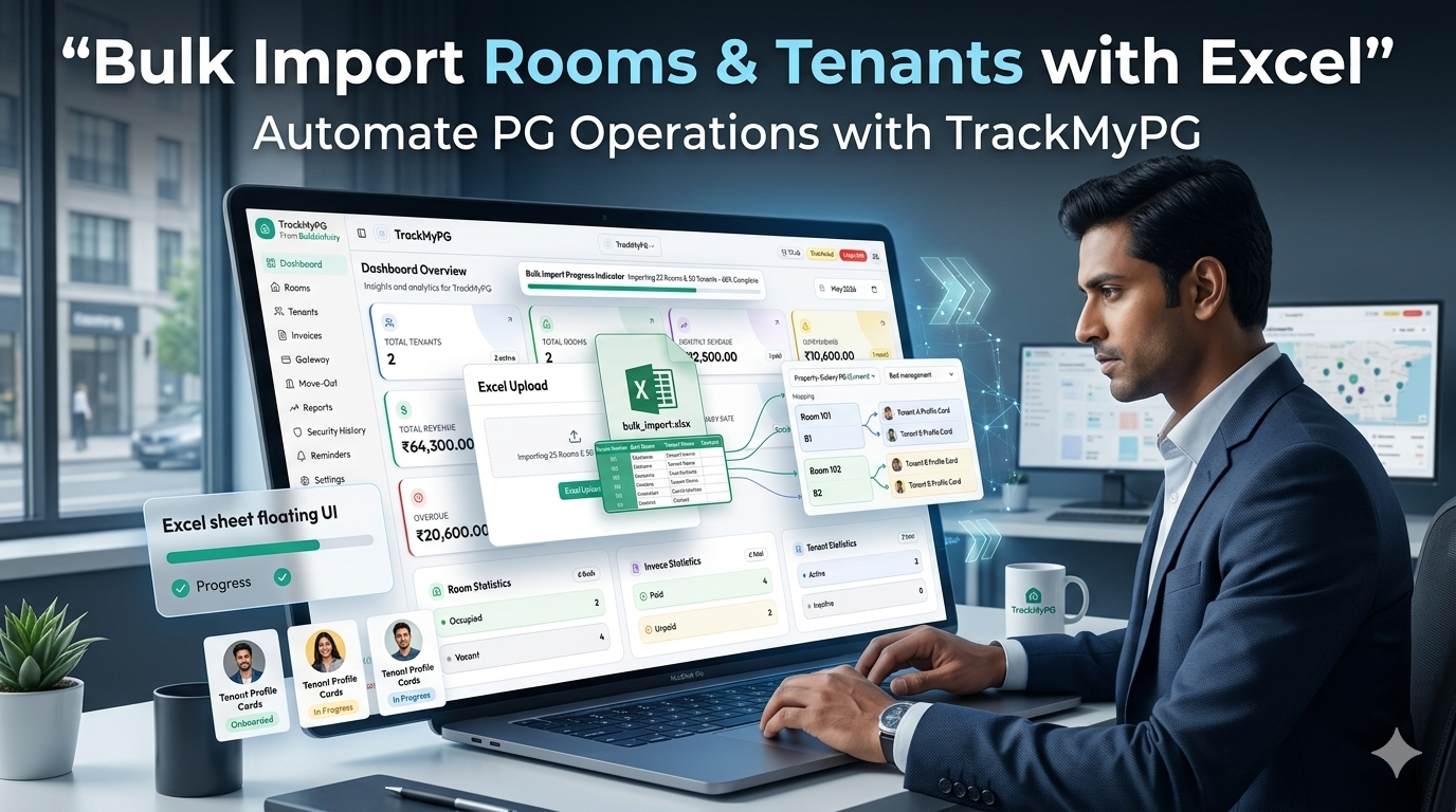 How to Bulk Import Rooms and Tenants with Excel in PG Management Software — The Complete 2026 Guide for Indian Owners