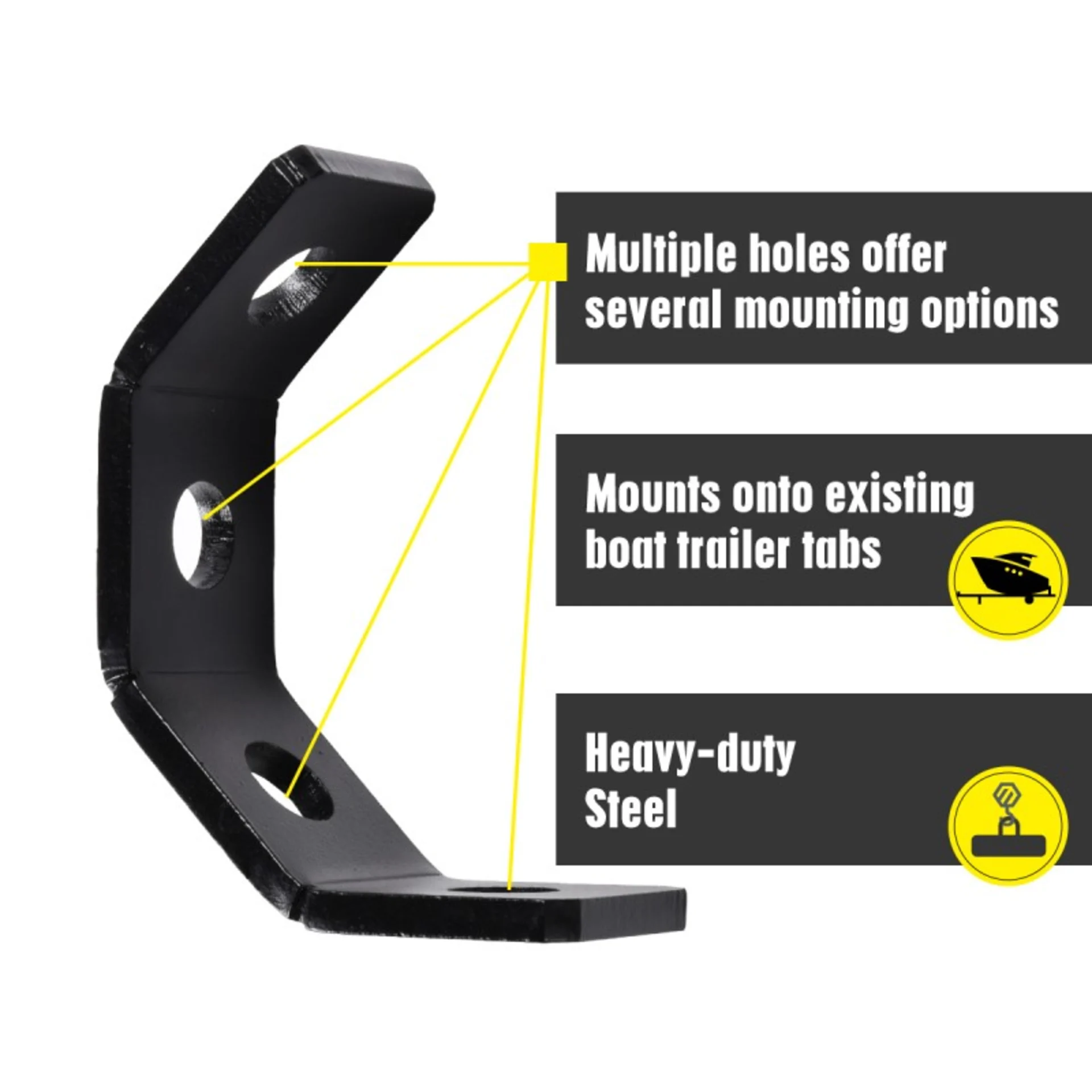 2" Heavy-Duty Retractable Boat Trailer Transom Straps