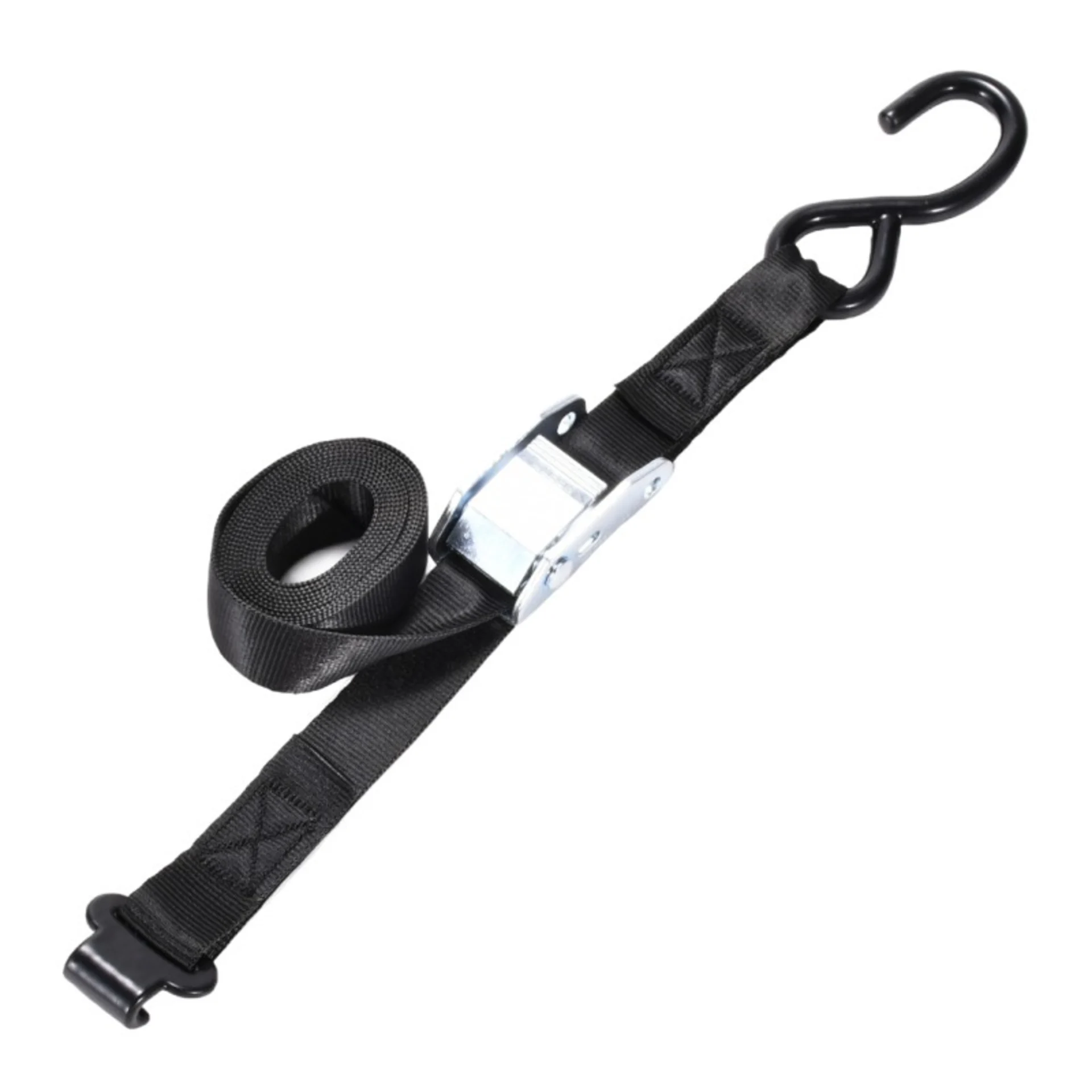 1" Utility Cam Buckle Strap with Small Flat Hook - 1212 lbs. BS