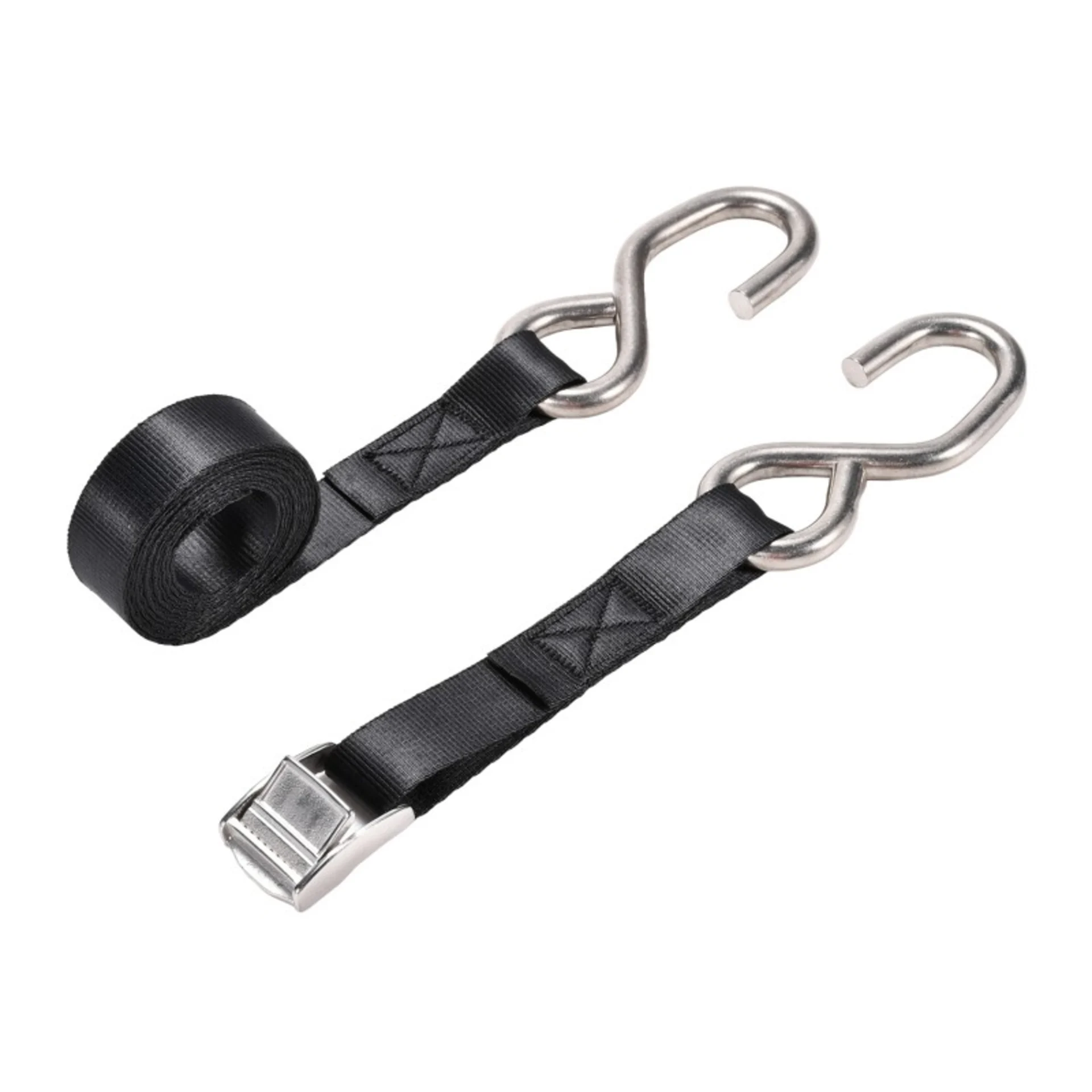 Sangle à Boucle à Came 25mm en Inox 304 avec Crochet S - 350kg