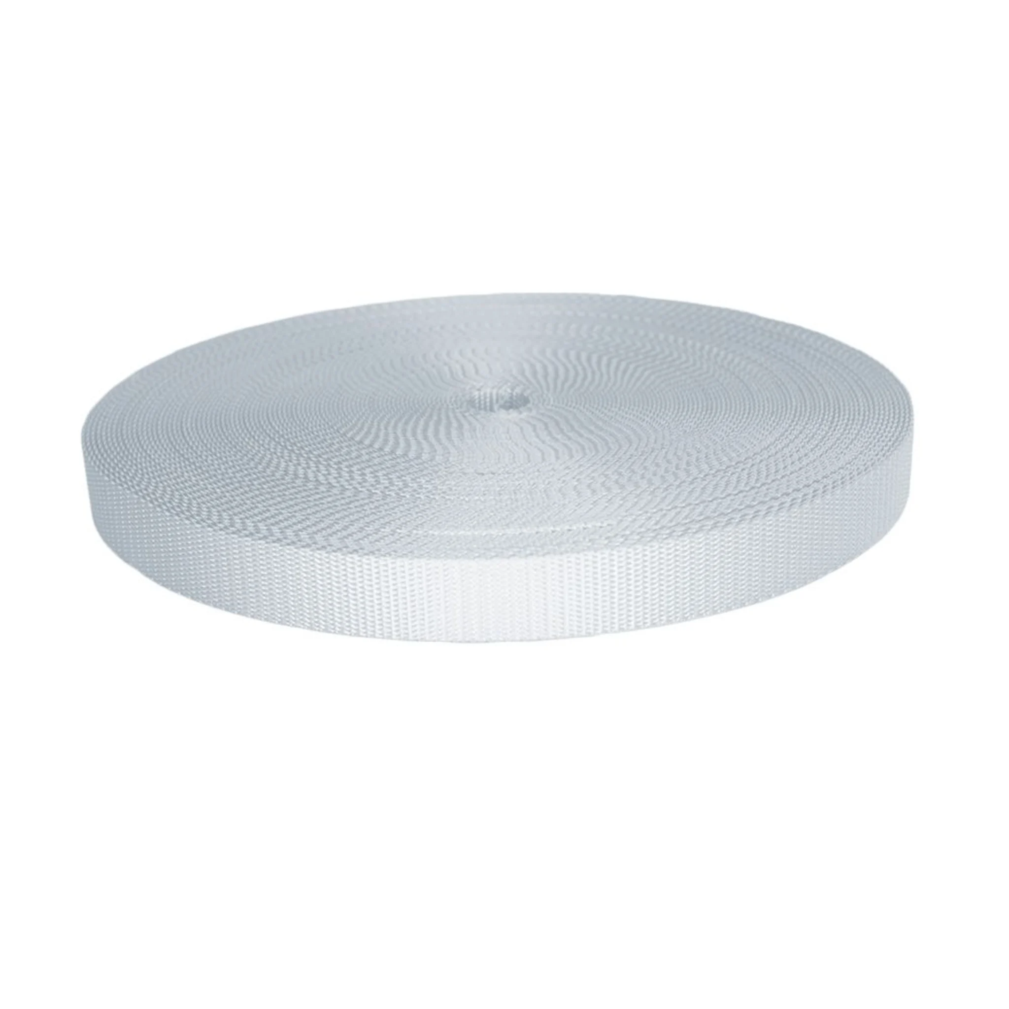 25mm UV-beständiges Polyester Gurtband Weiß - 1200 kg Bruchlast