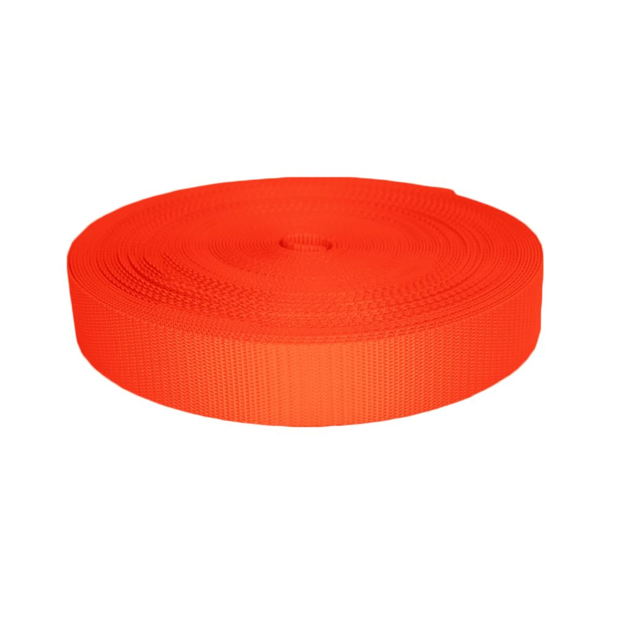 38mm UV Resistant Polyester Webbing Orange - 2000kg BS