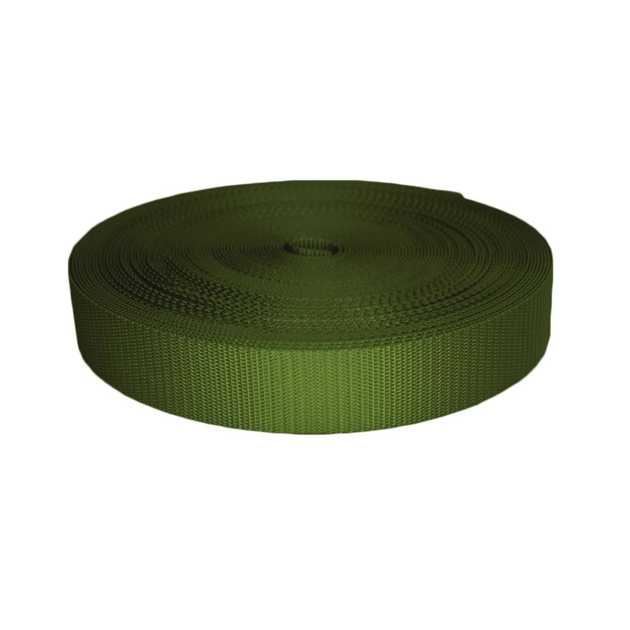 38mm Heavy Duty UV Resistant Polyester Webbing Army Green - 3000kg BS