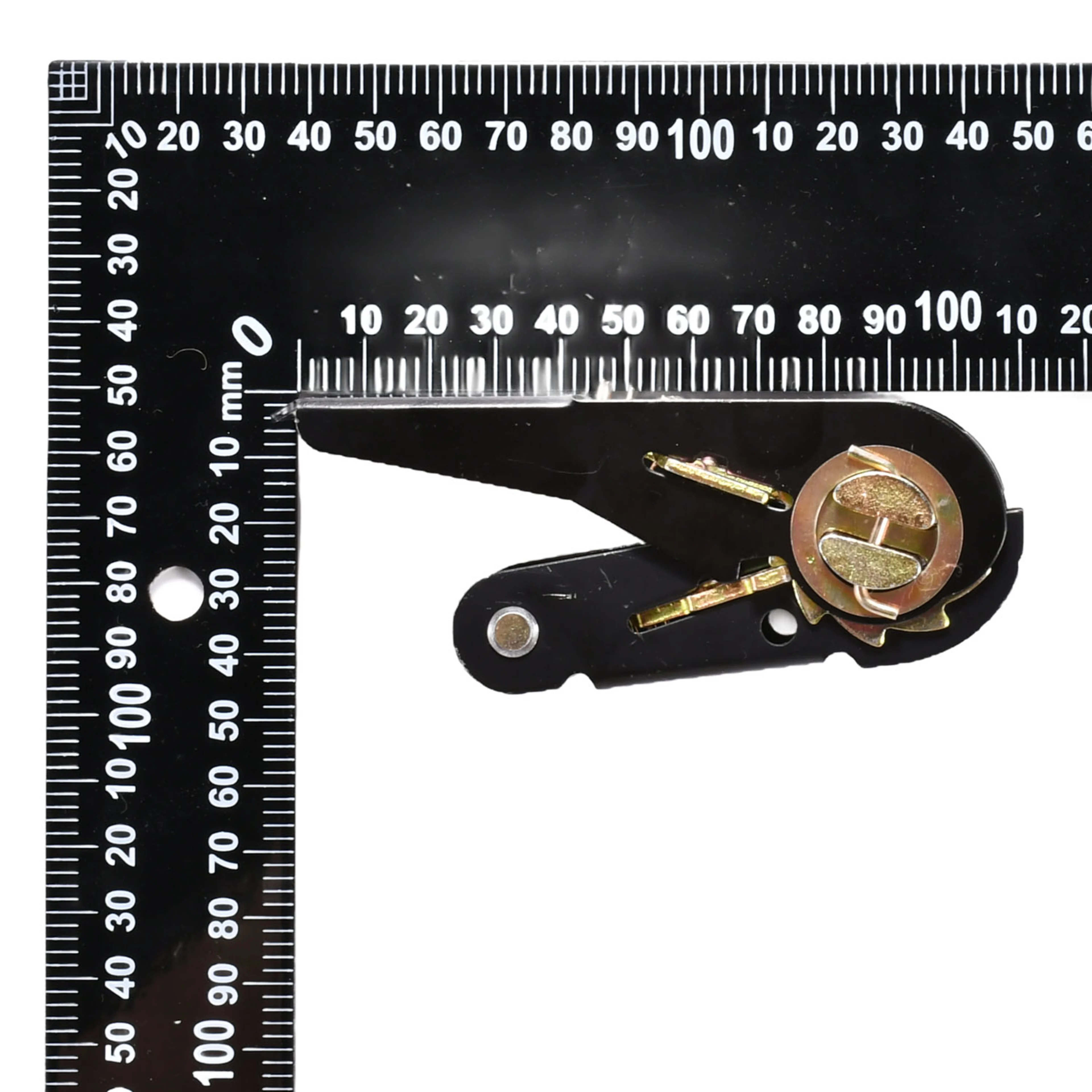 25mm Ratsche mit Daumengriff, schwarz lackiert - 800kg Bruchlast