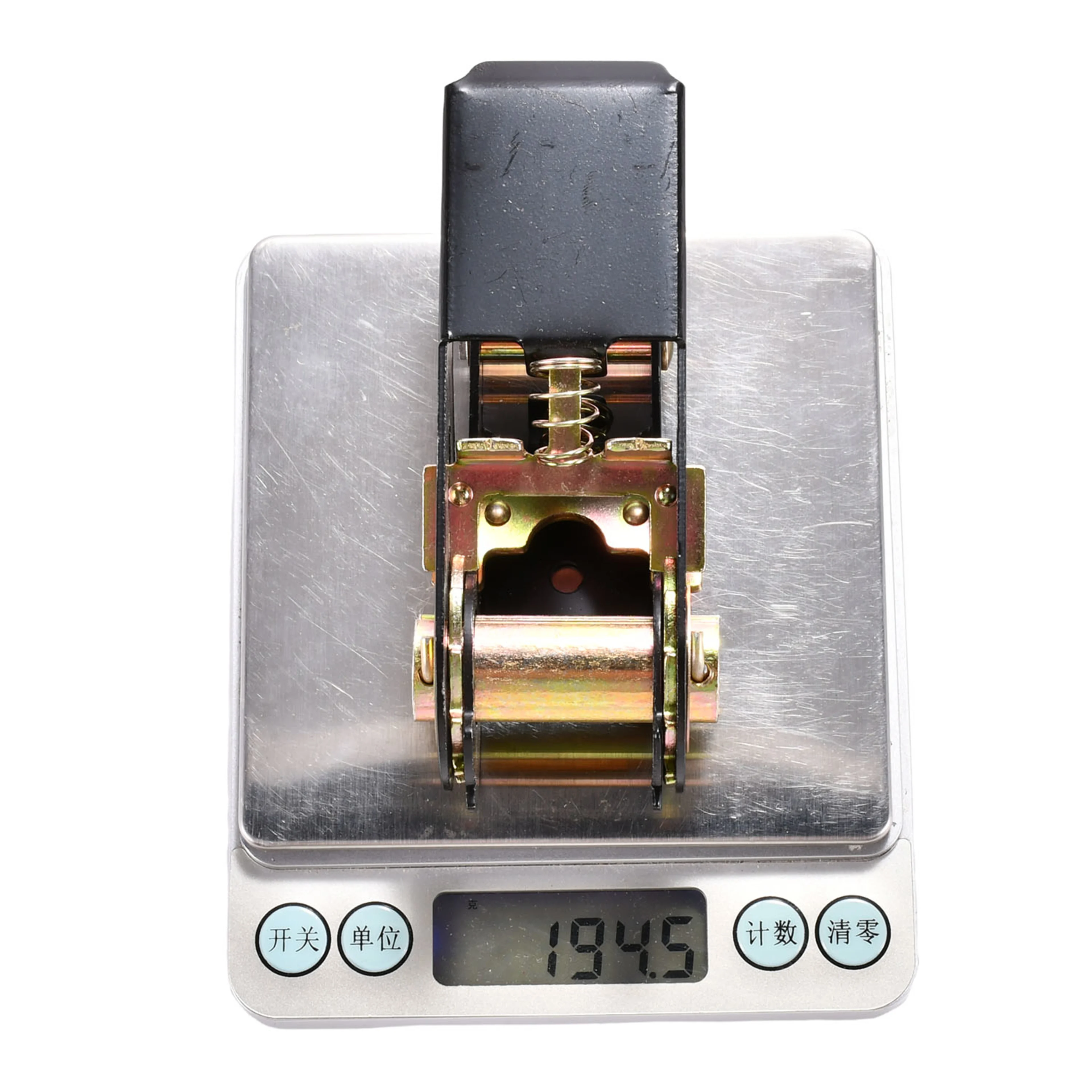 25mm Ratsche mit Daumengriff, schwarz lackiert - 800kg Bruchlast