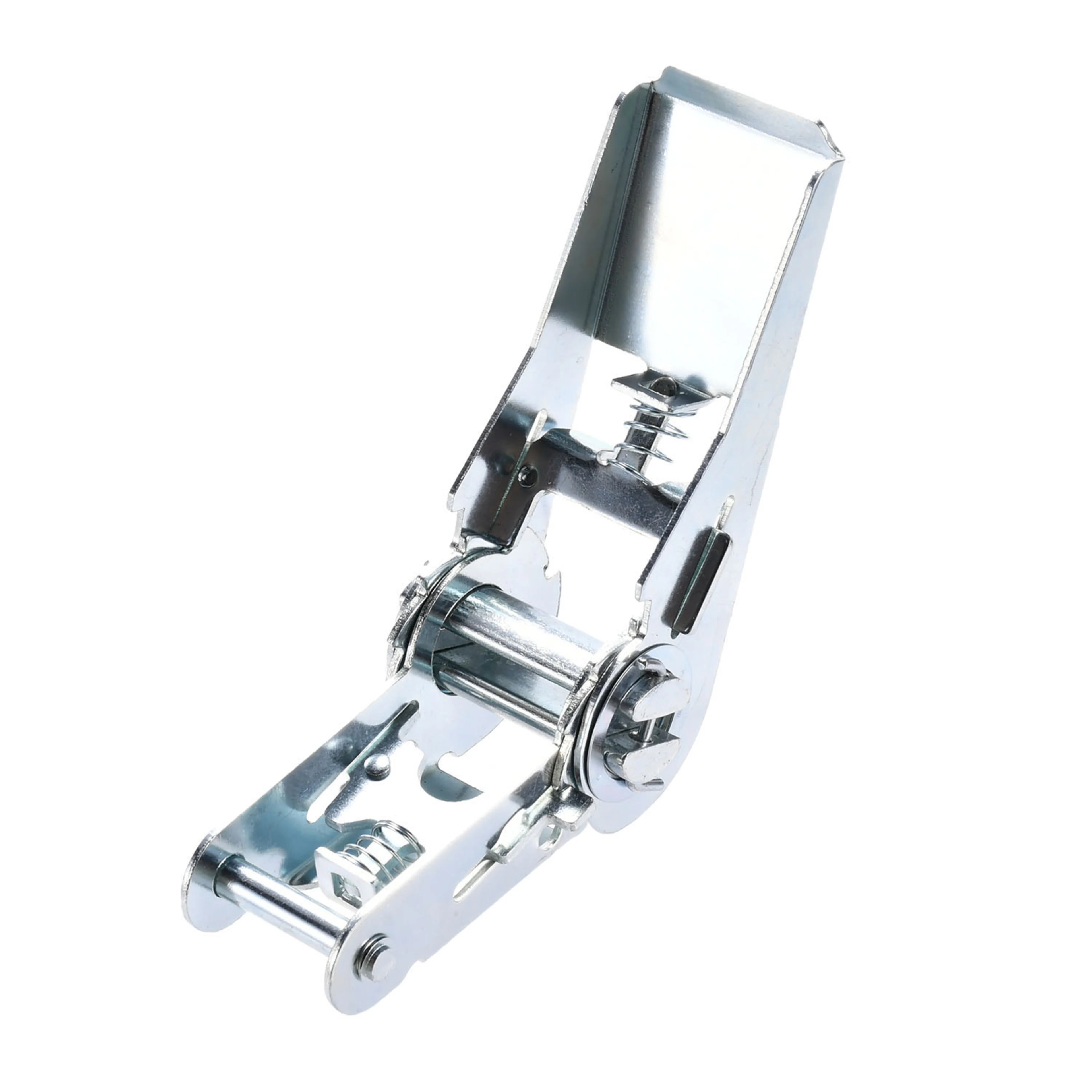 1" White Zinc Painted Ratchet Buckle - 1760lbs Breaking Strength