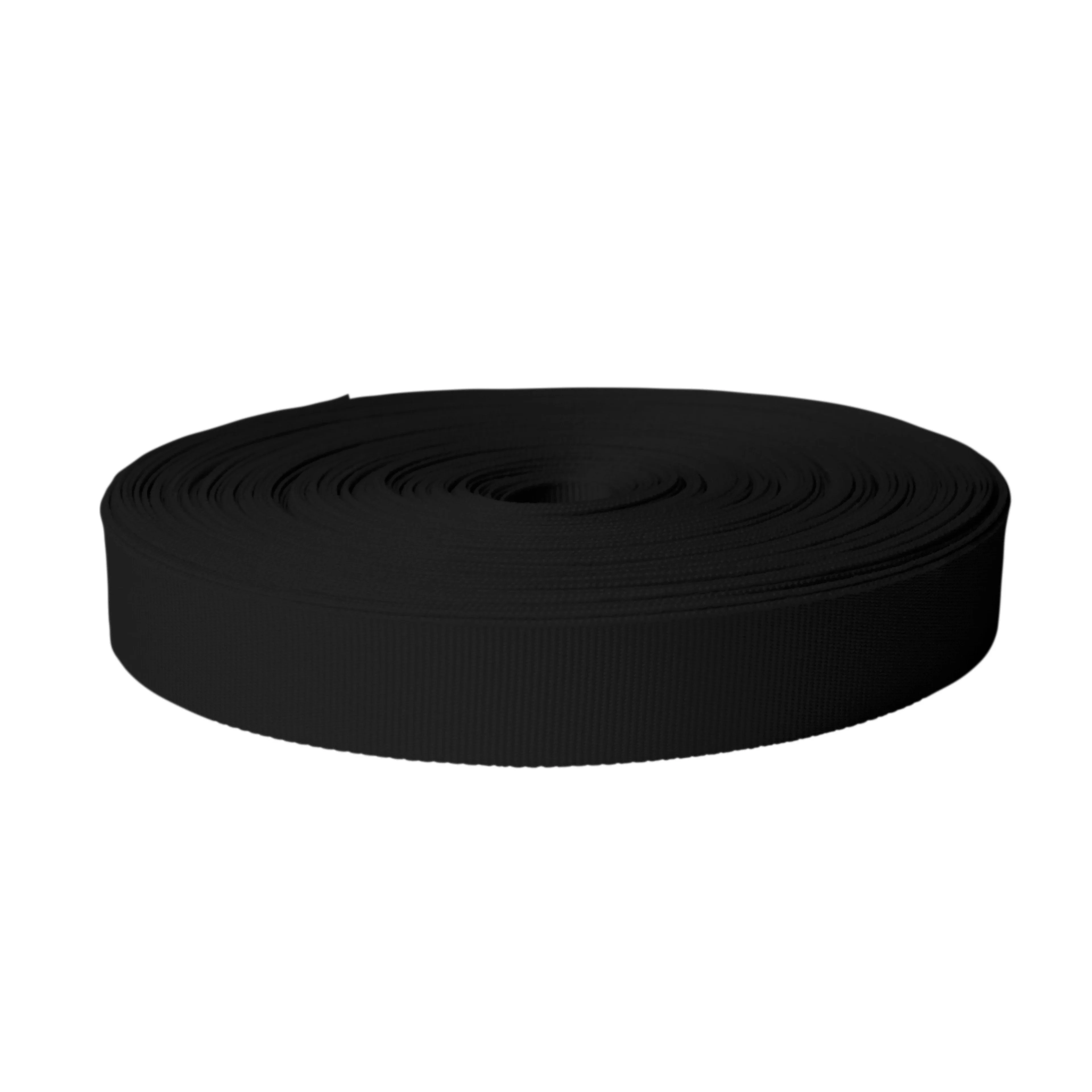 1" UV Resistant Polyester Webbing Black - 1760 lbs. BS