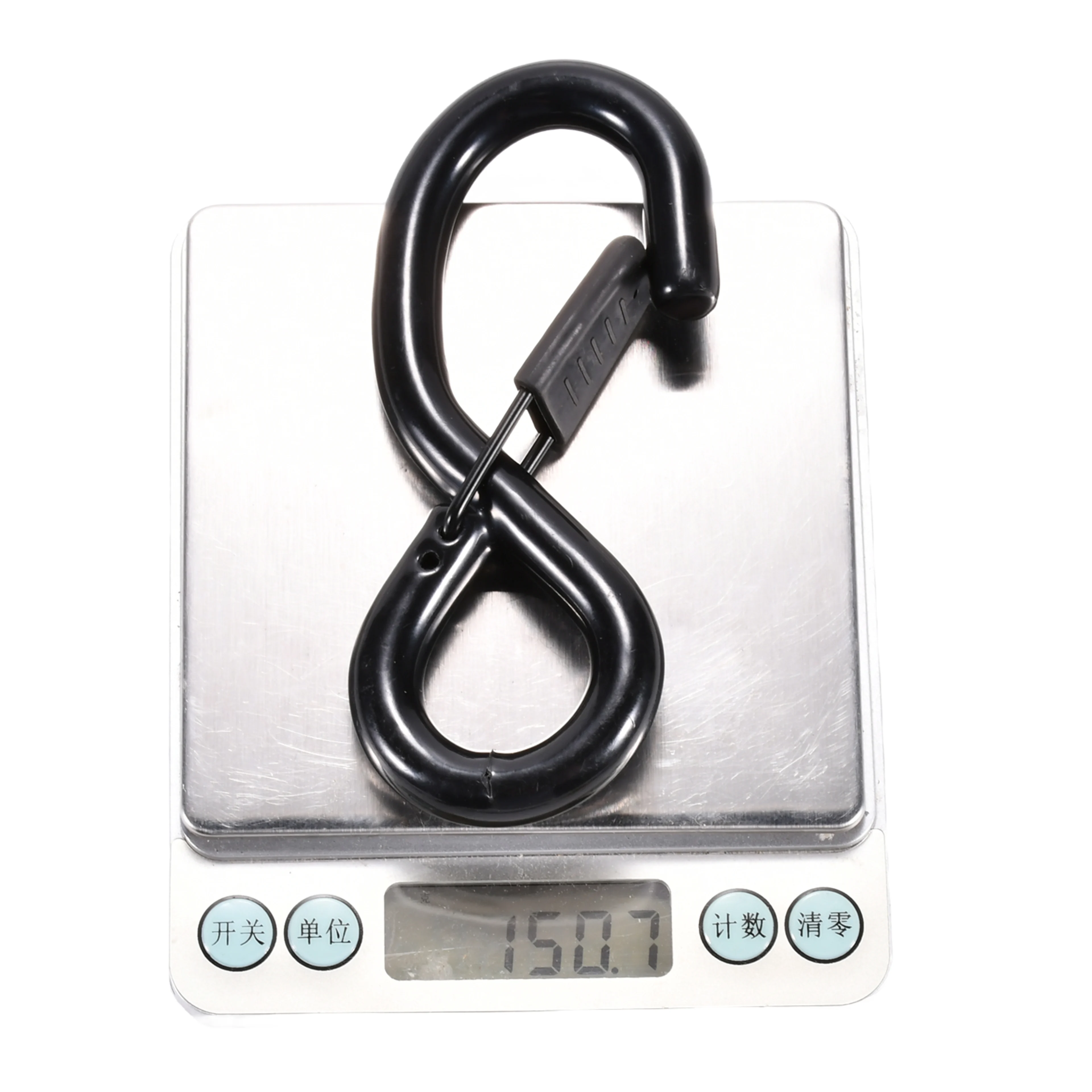 38mm Vinyl Coated S-Hook with Rubber Coated Latch - 1500kg BS