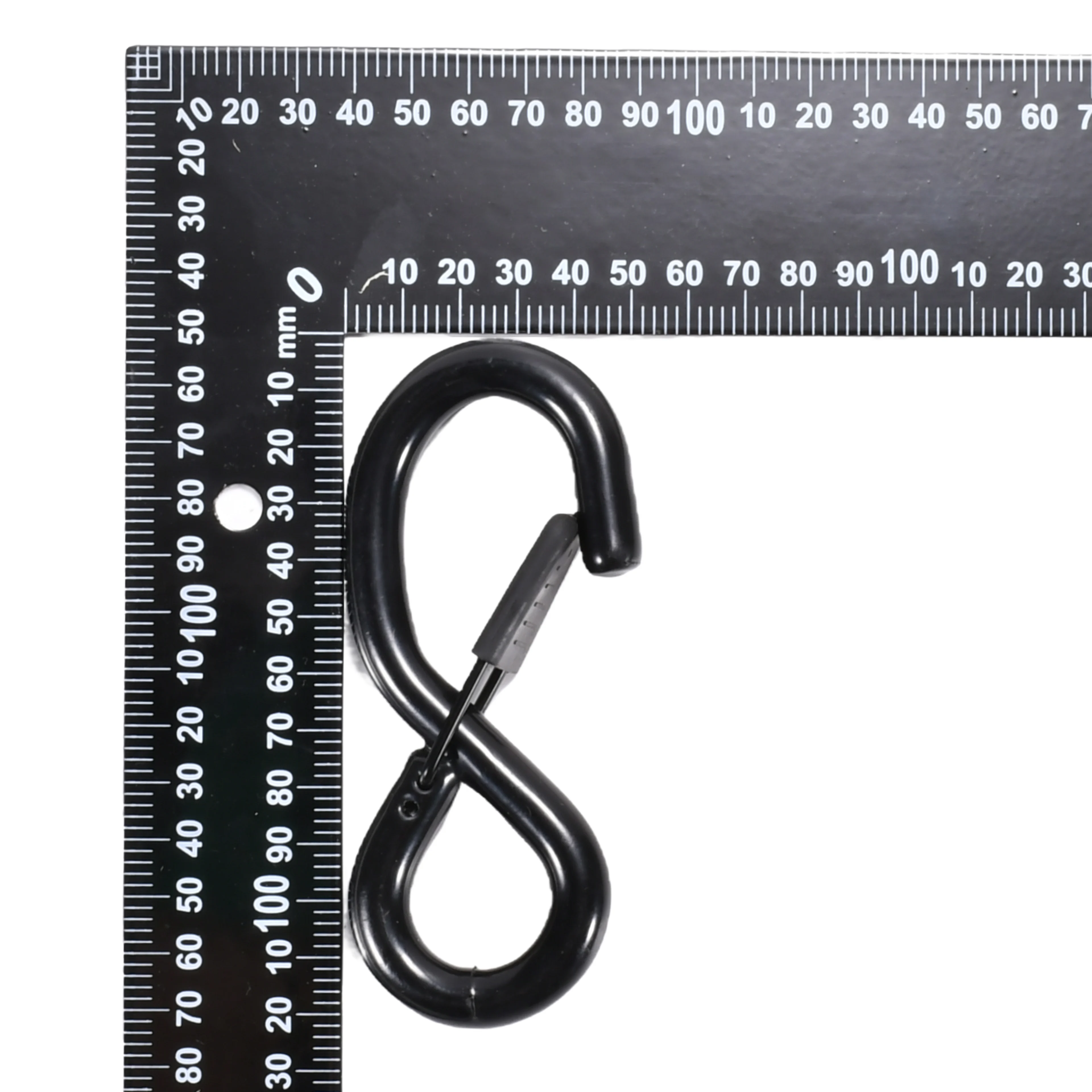 38mm Vinyl Coated S-Hook with Rubber Coated Latch - 1500kg BS