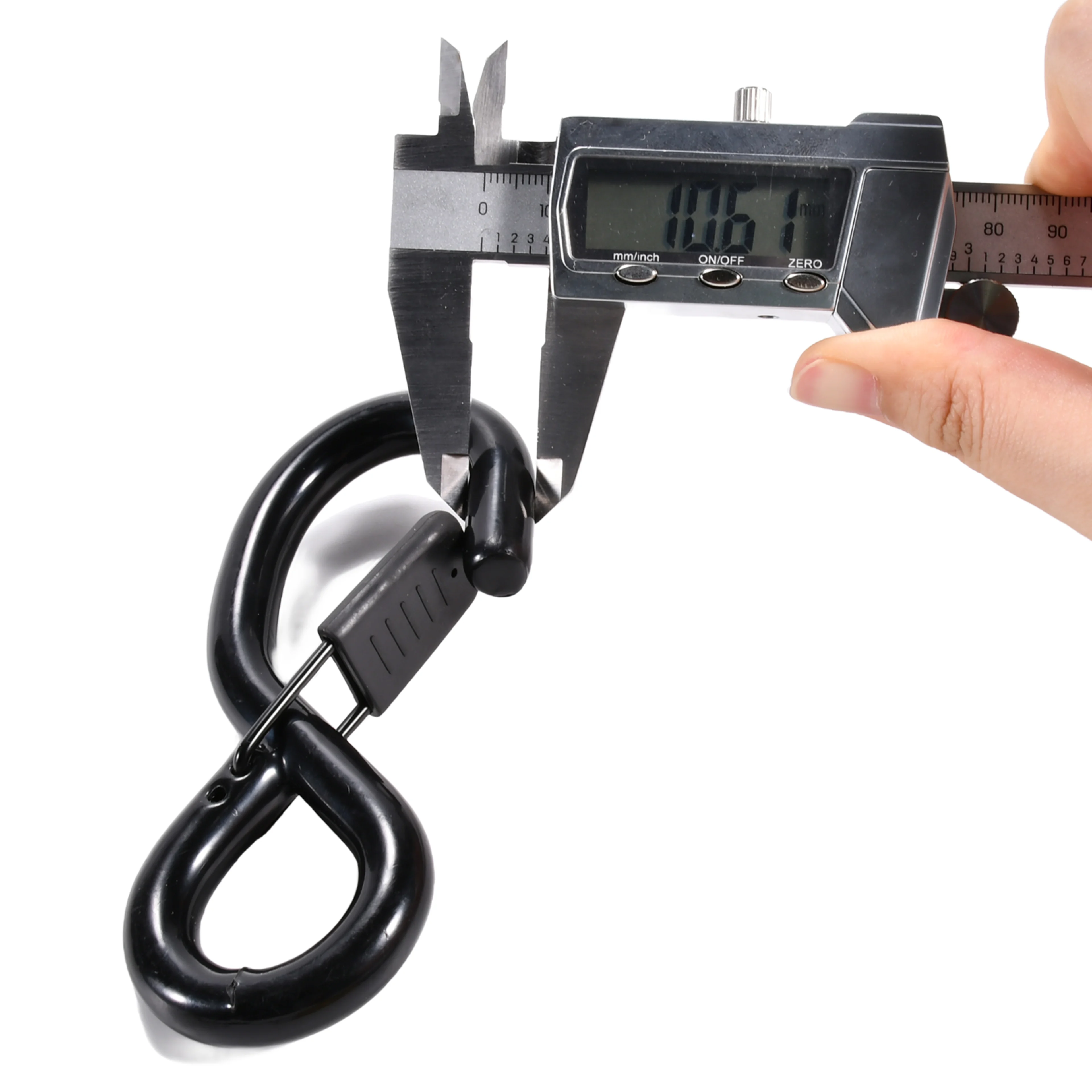 38mm Vinyl Coated S-Hook with Rubber Coated Latch - 1500kg BS