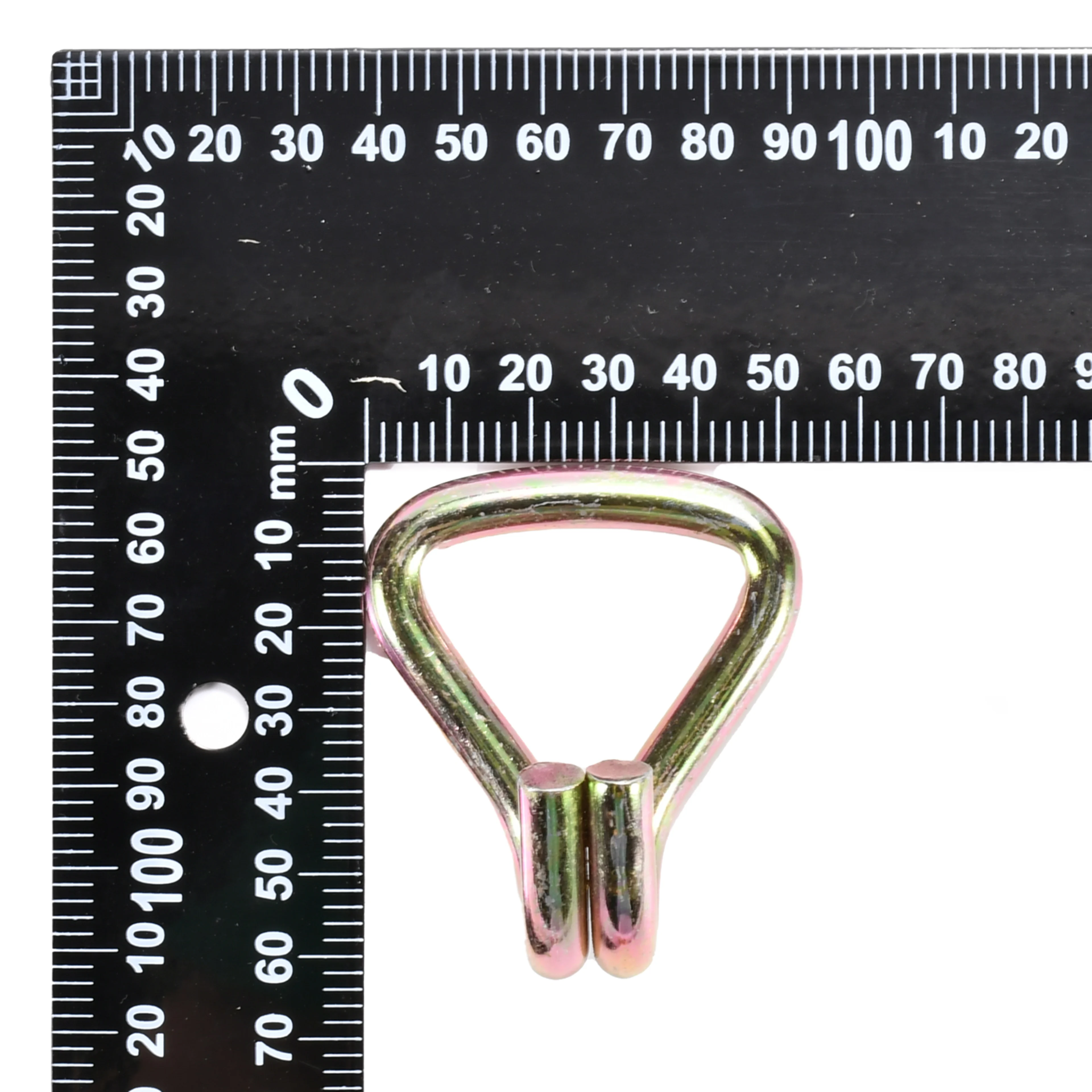 38mm Yellow Zinc Plated Double J Hook - 2000kg BS