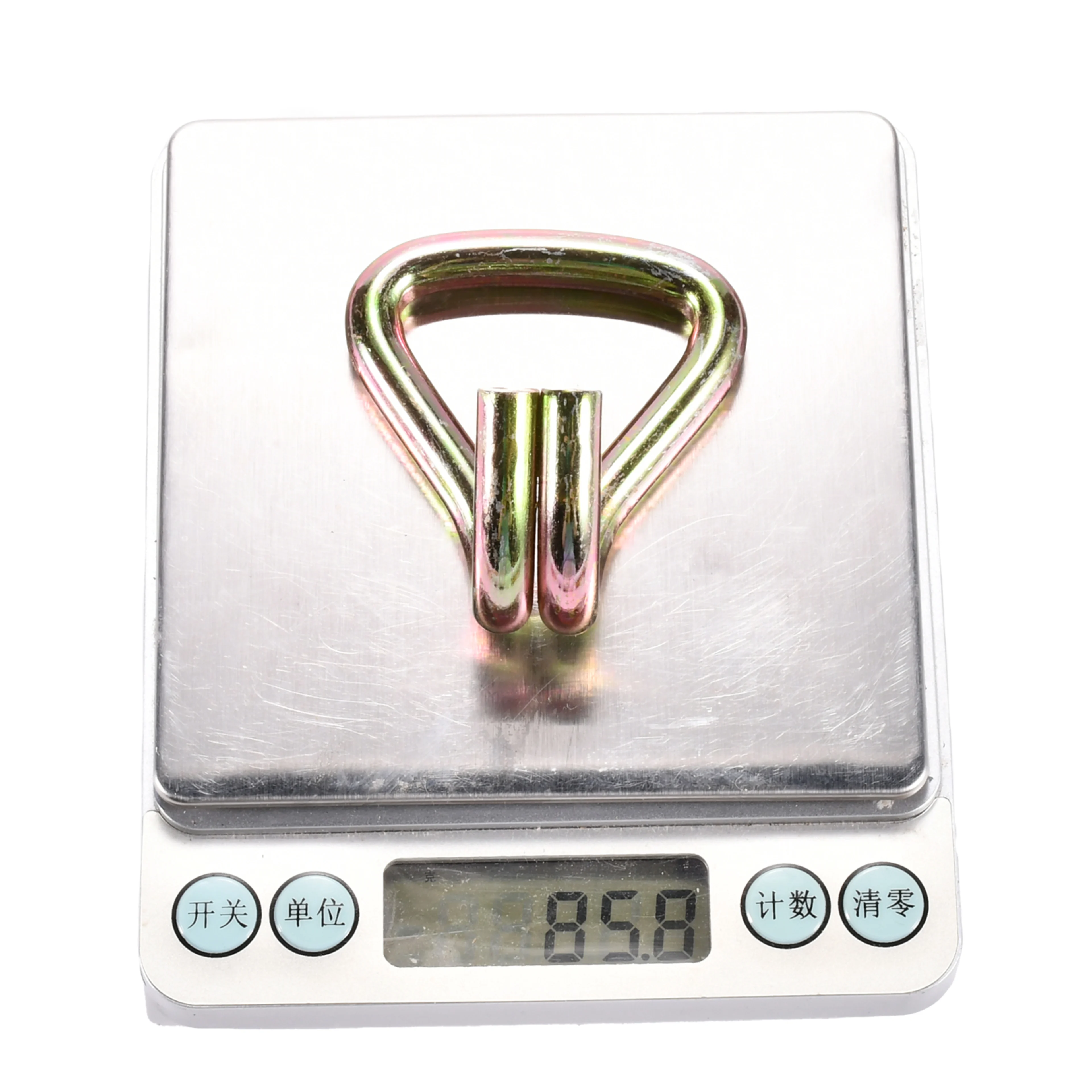 38mm Yellow Zinc Plated Double J Hook - 2000kg BS
