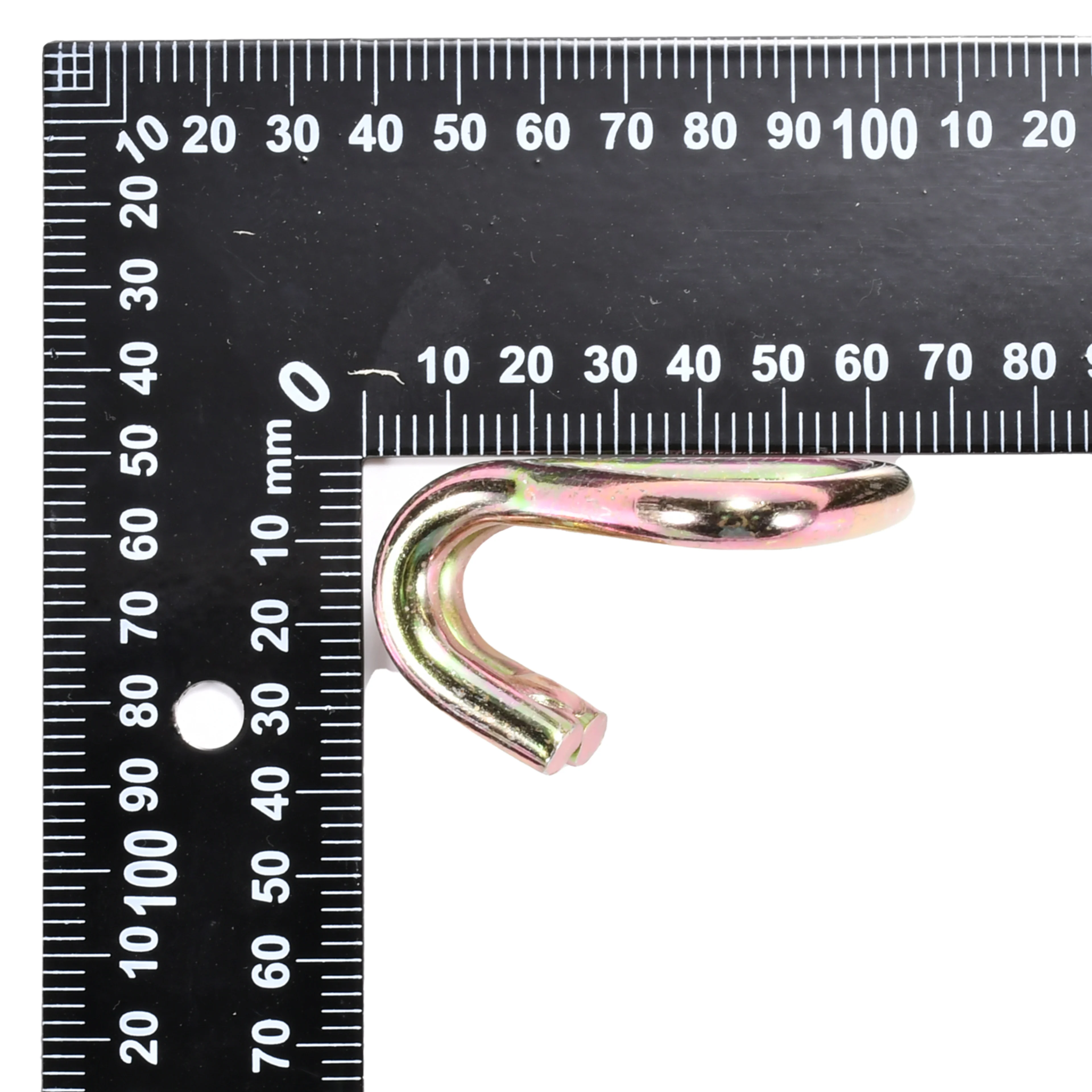 38mm Yellow Zinc Plated Double J Hook - 2000kg BS