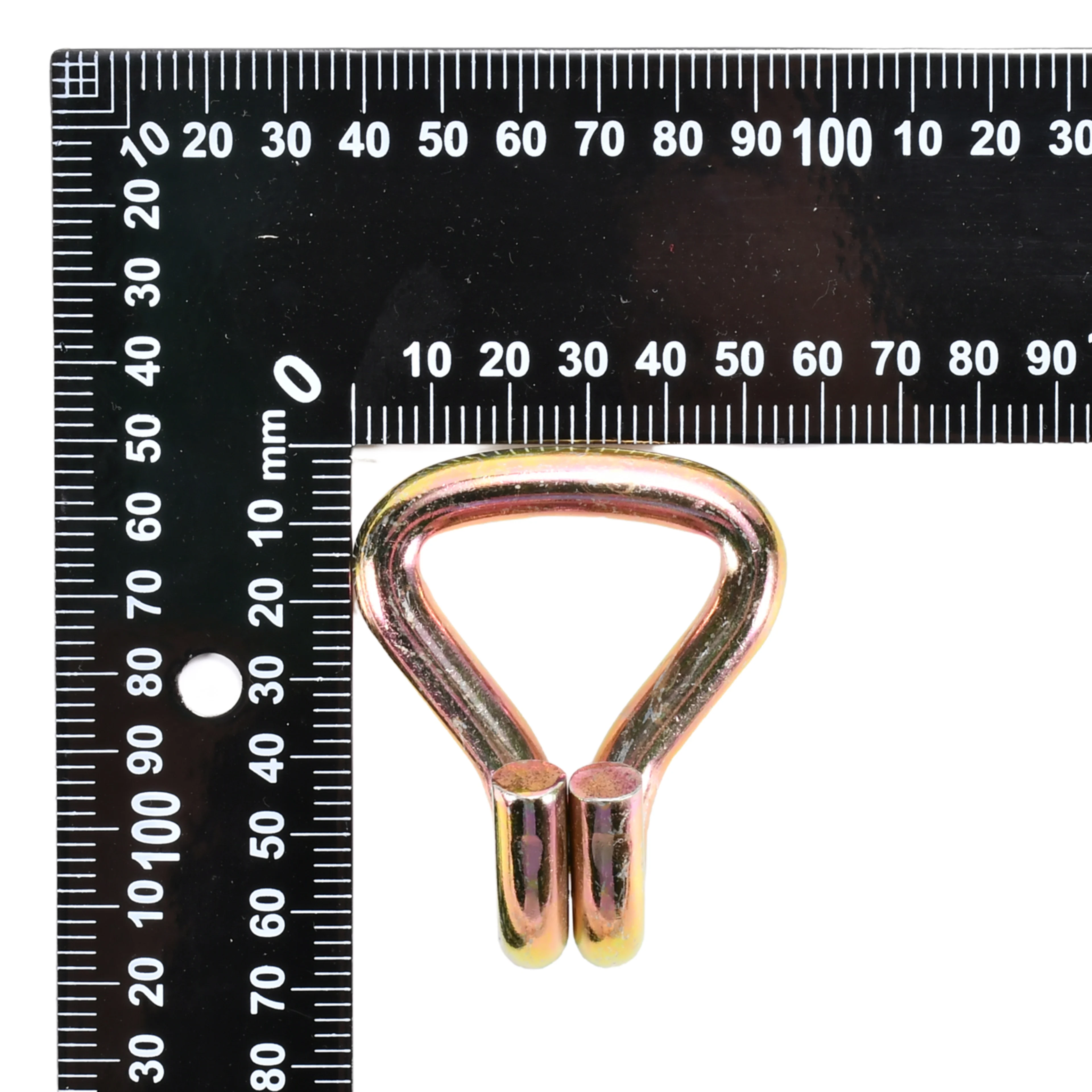 38mm Heavy Duty Yellow Zinc Plated Double J Hook - 3000kg BS