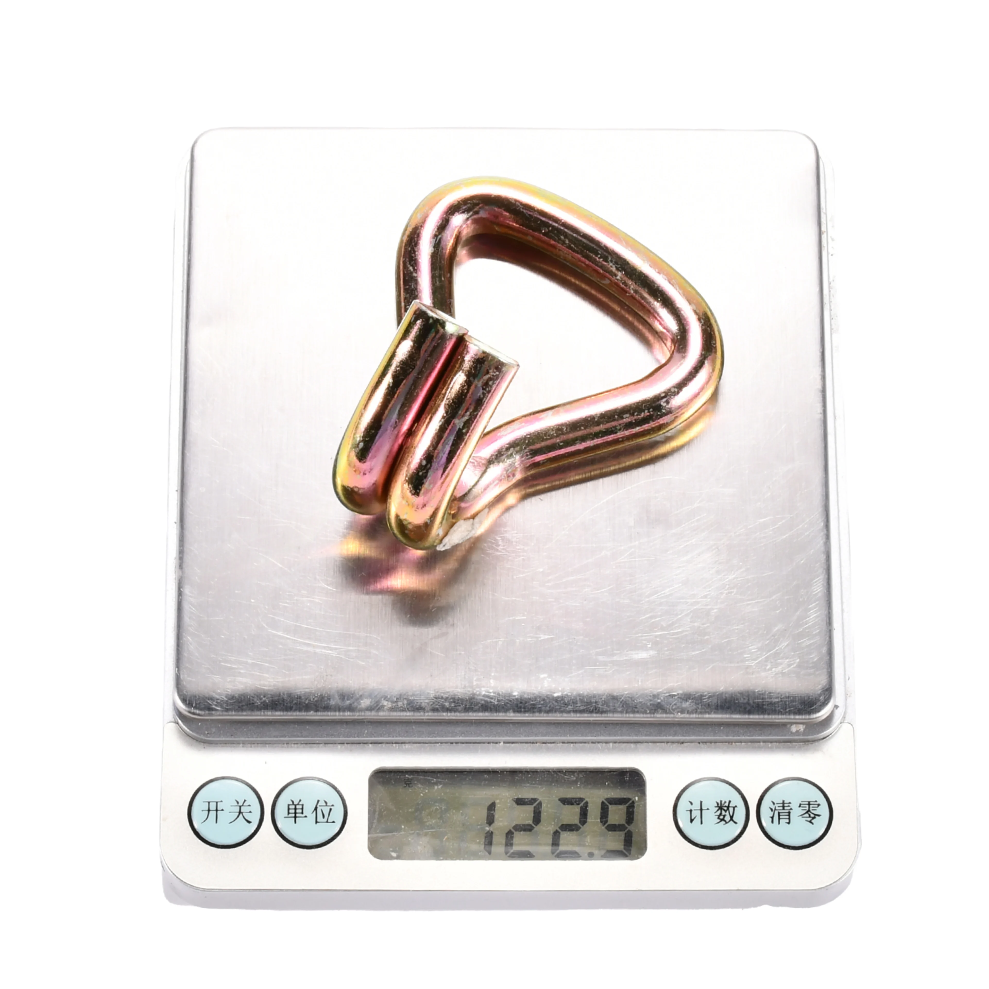 38mm Heavy Duty Yellow Zinc Plated Double J Hook - 3000kg BS
