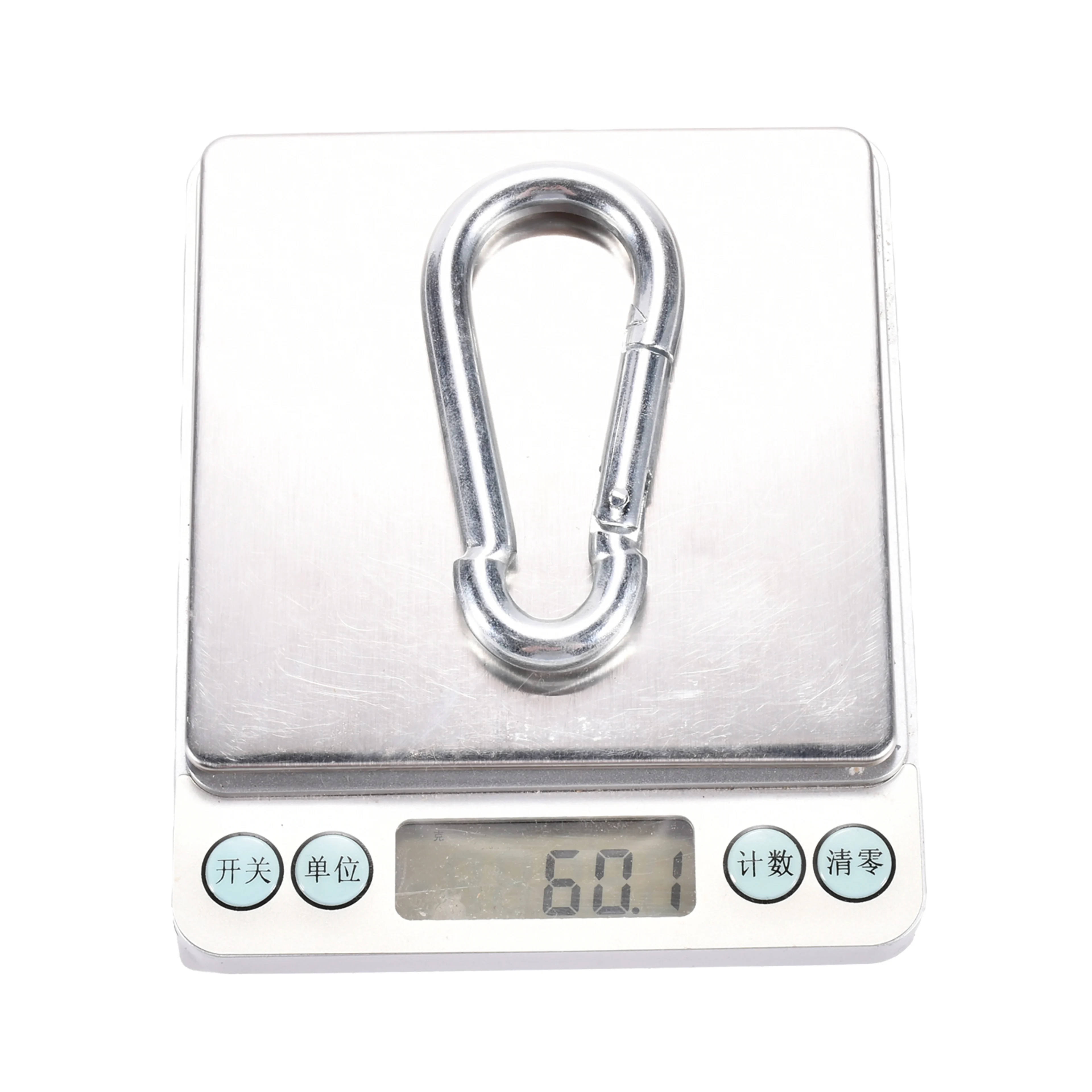 M8 Zinc-Plated Snap Hook Carabiner - 550kg BS