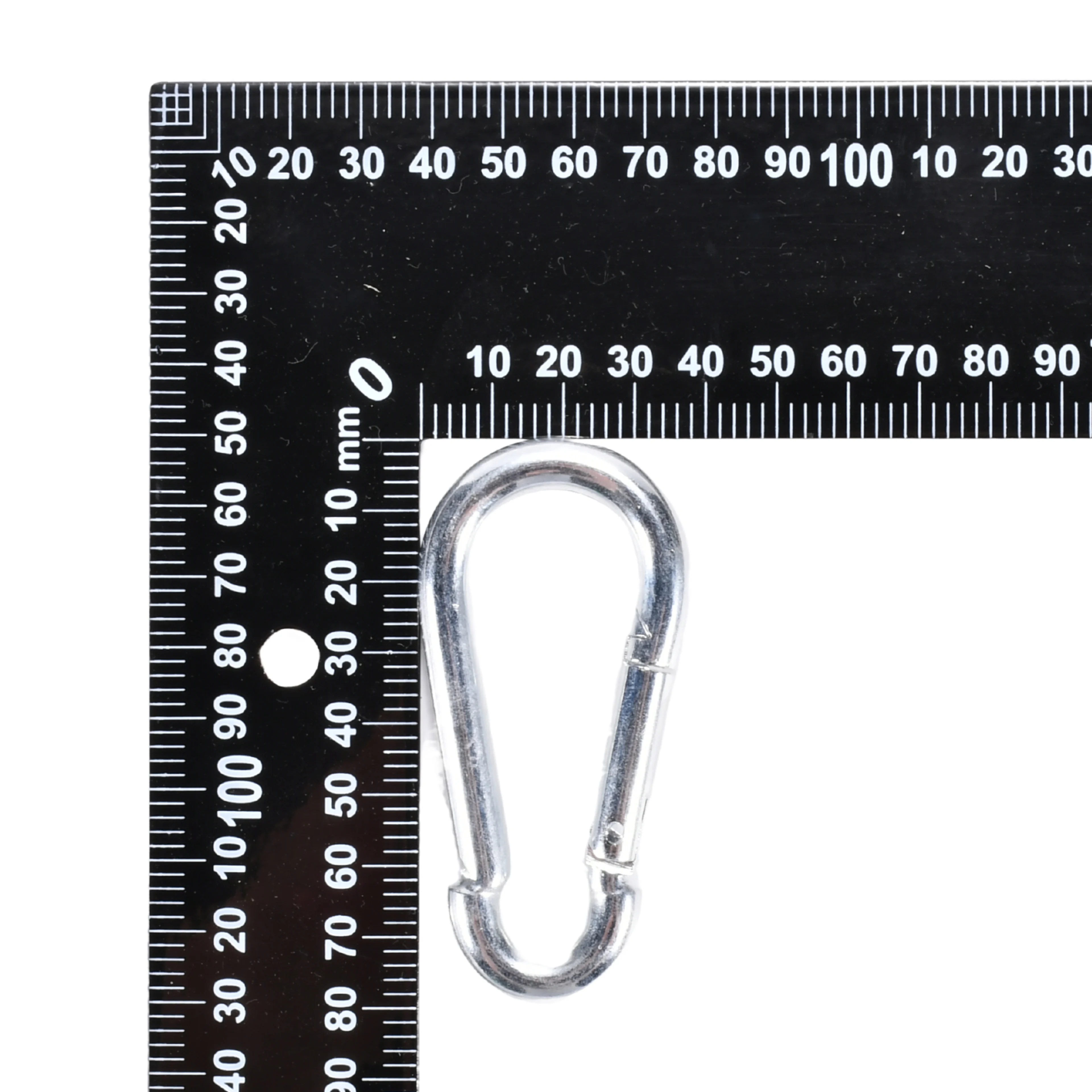 M8 Zinc-Plated Snap Hook Carabiner - 550kg BS