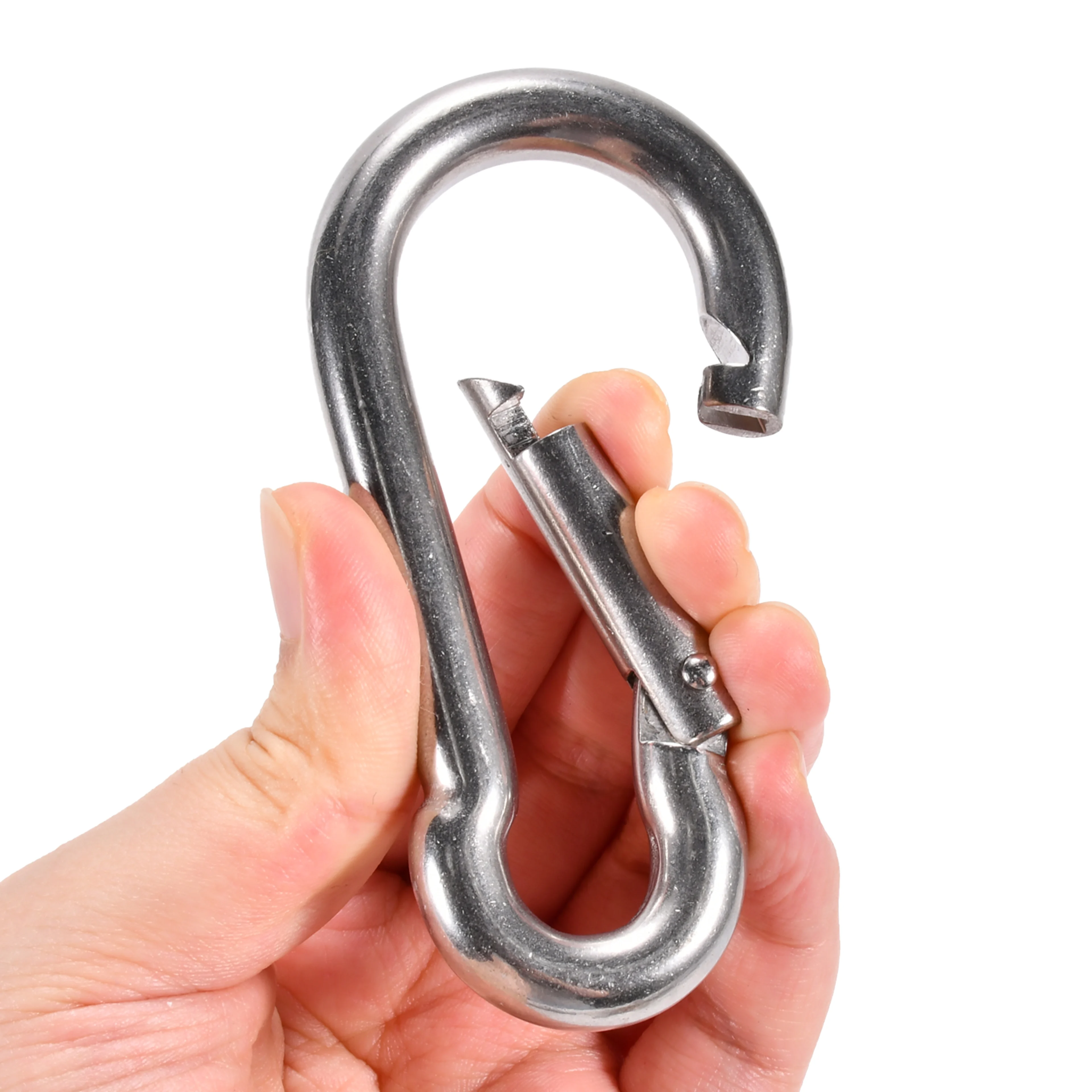 M8 Zinc-Plated Snap Hook Carabiner - 550kg BS