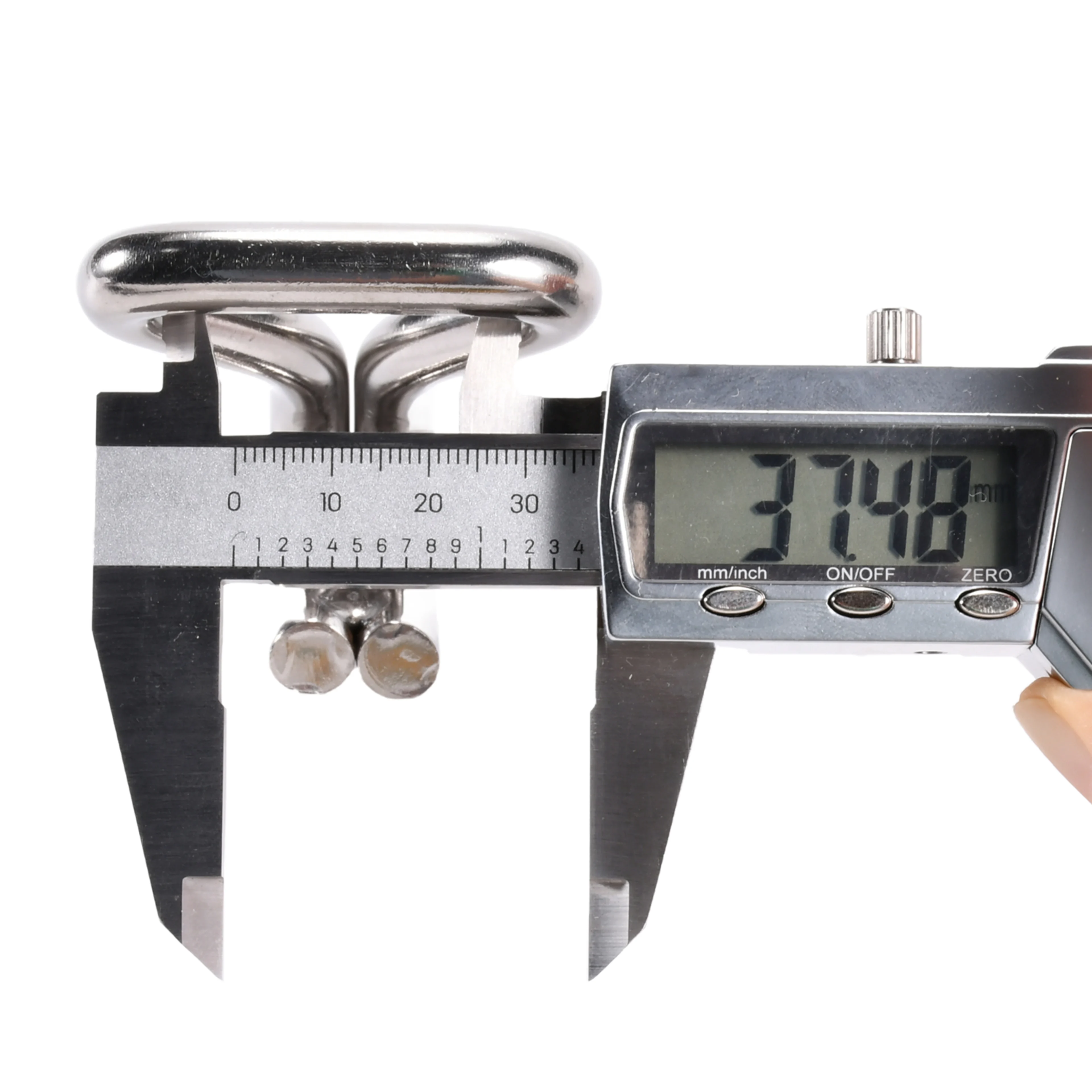 Crochet Double J 38mm en Acier Inoxydable 316 - Résistance 2000 kg