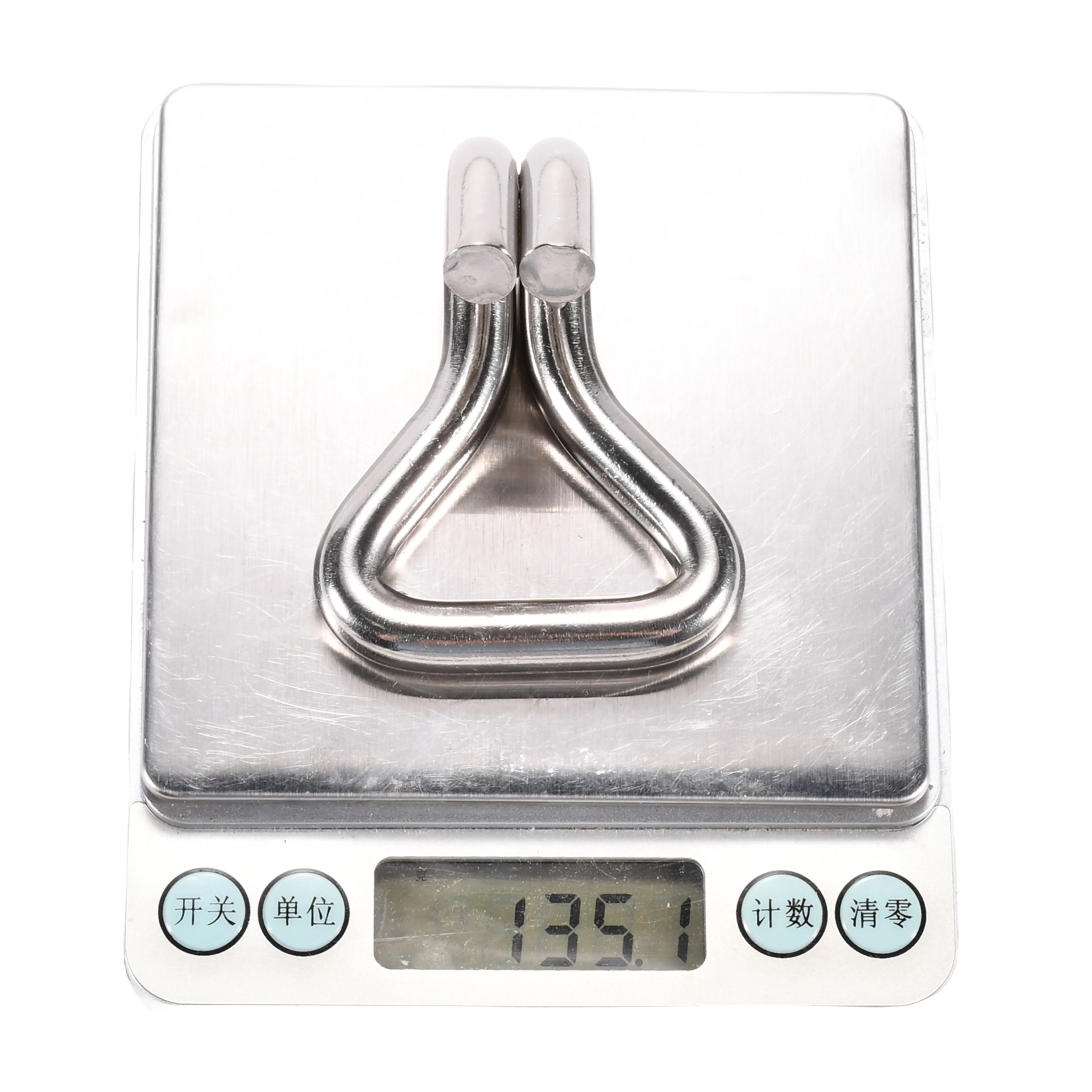 Crochet Double J 38mm en Acier Inoxydable 316 - Résistance 2000 kg