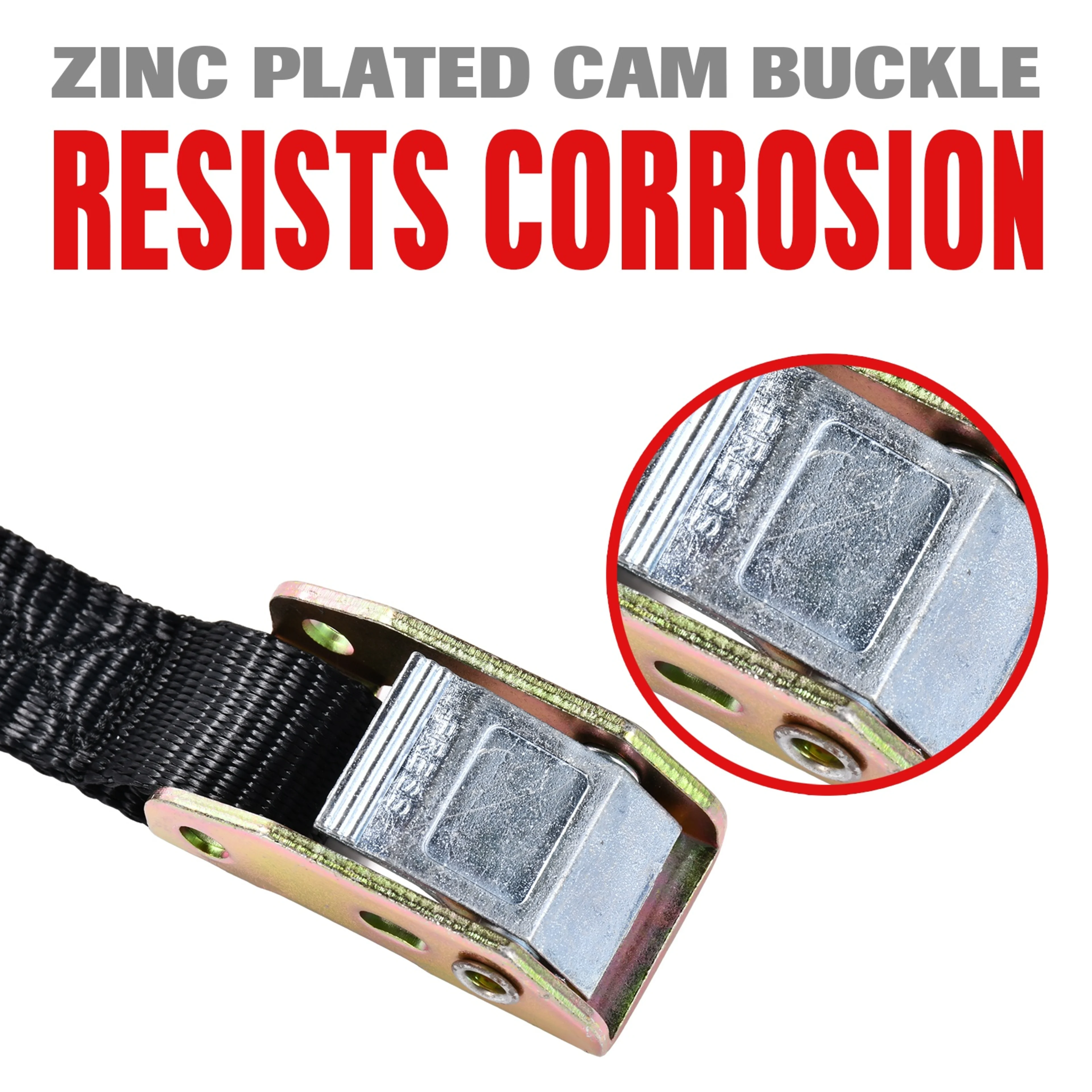 25mm Endless Utility Style Cam Buckle Lashing Strap - 550kg BS