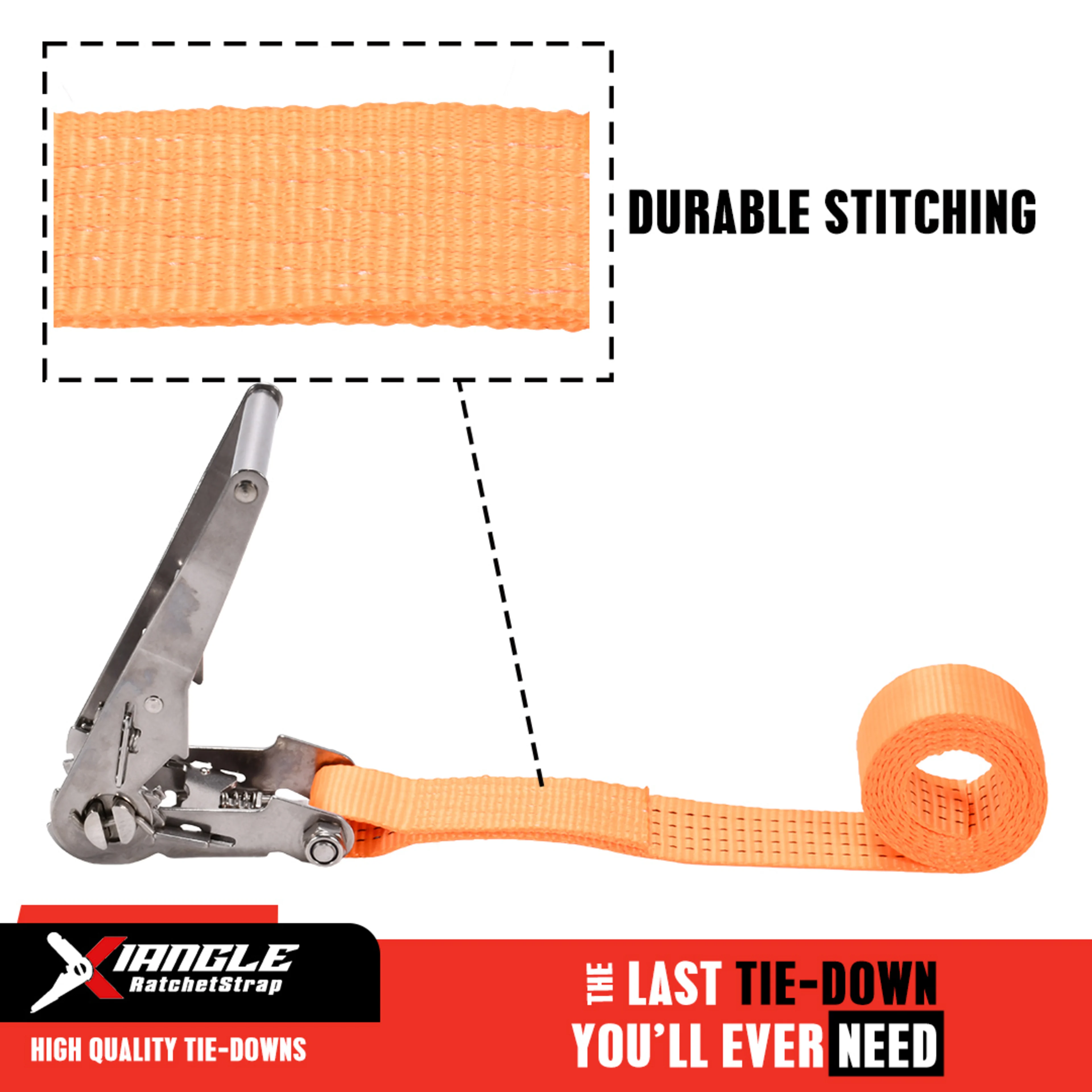 50mm 304 Stainless Steel Endless Ratchet Strap - 3000kg BS