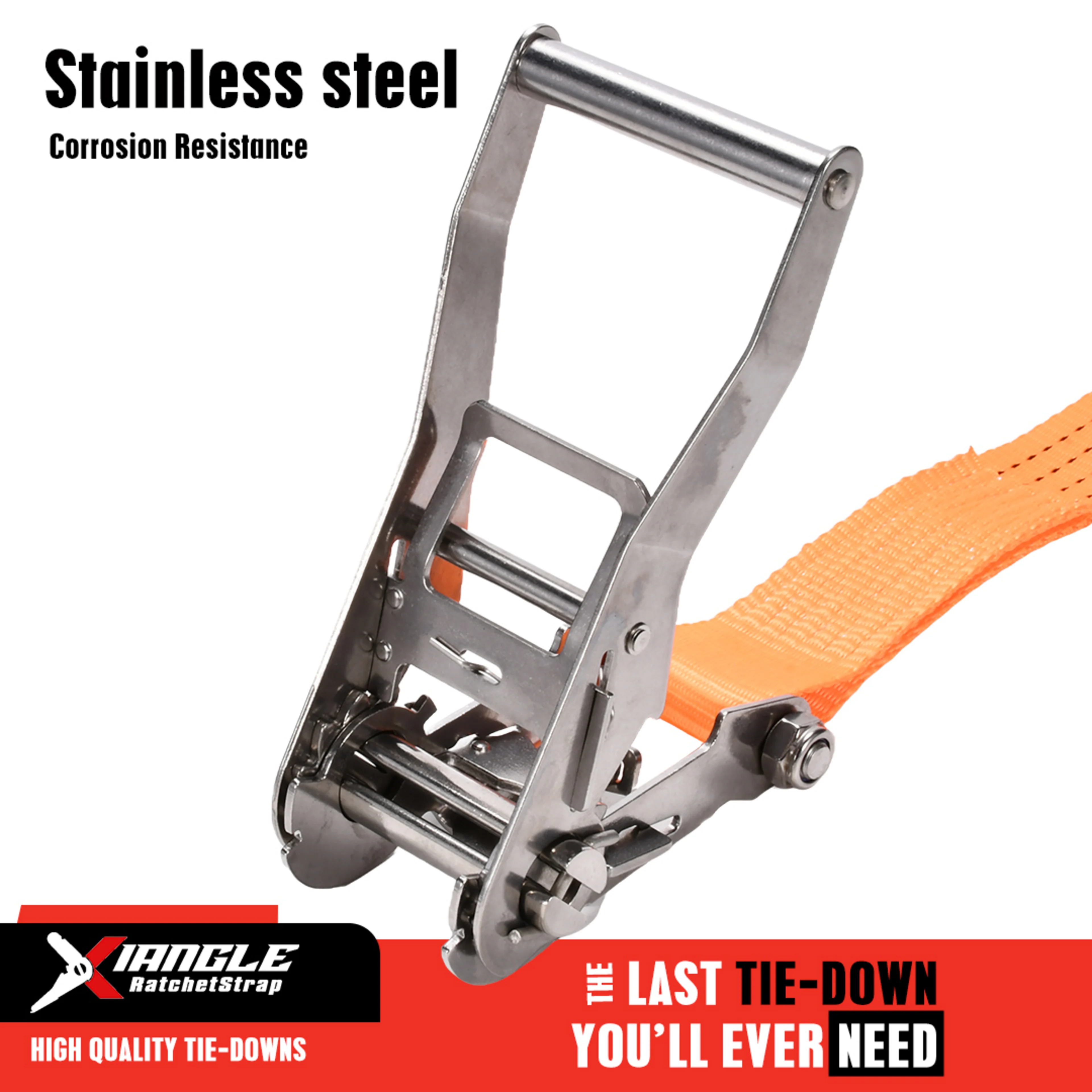 50mm 304 Stainless Steel Endless Ratchet Strap - 3000kg BS