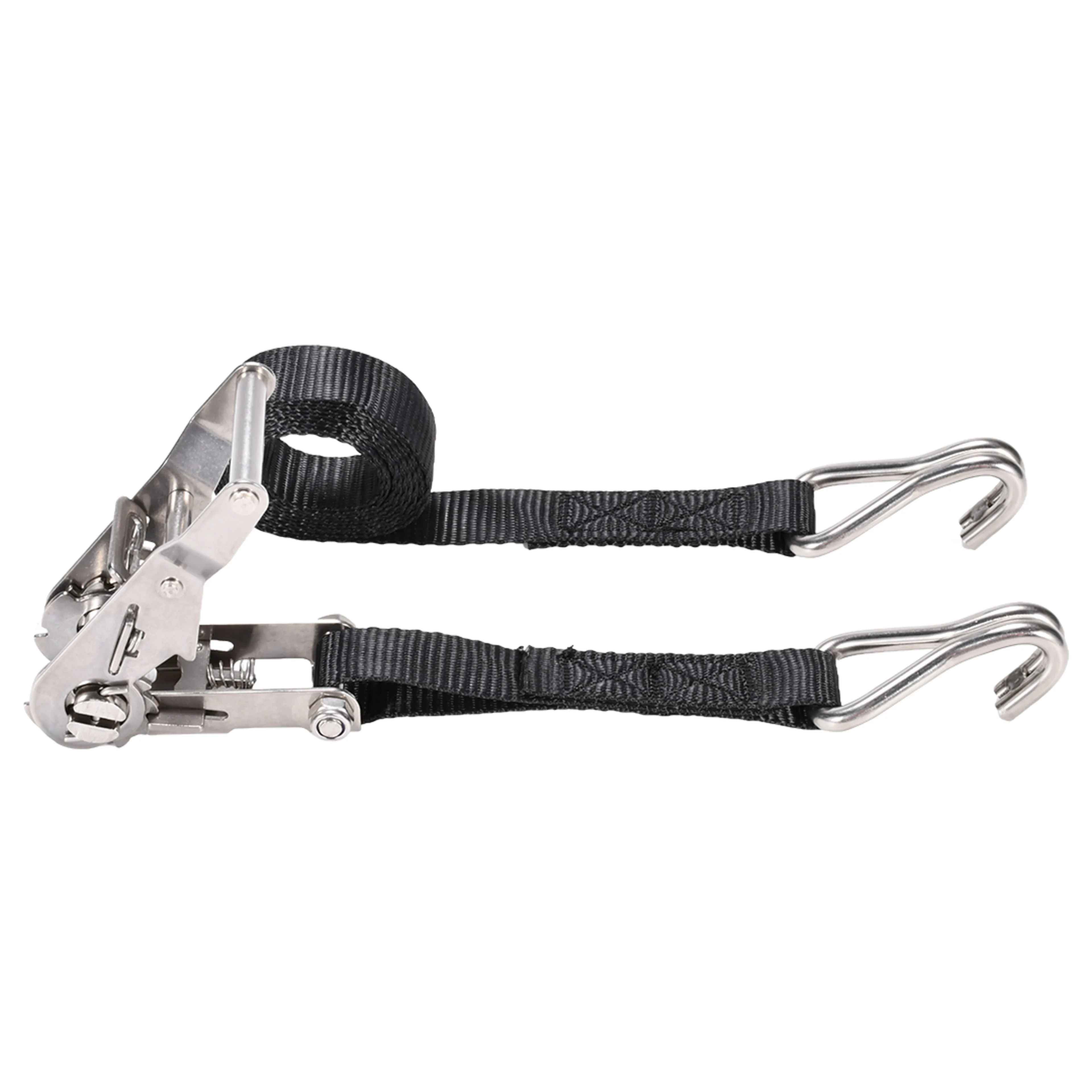 27mm 304 Stainless Steel Ratchet Strap with Double J-Hook - 1200kg BS