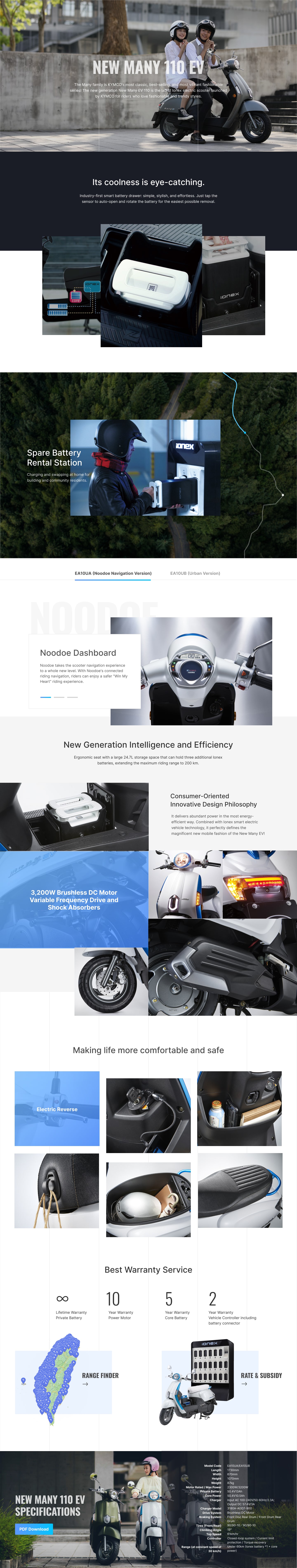 Electric Scooter Product Page