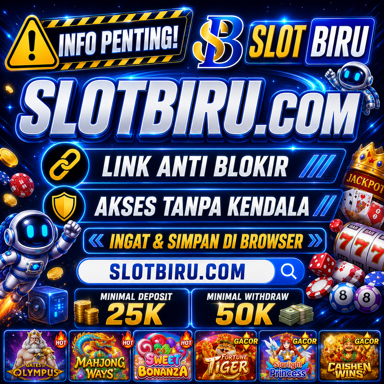 SLOTBIRU » Link Slot Online Gampang Menang Hari Ini Bonanza x2500 Terbaru