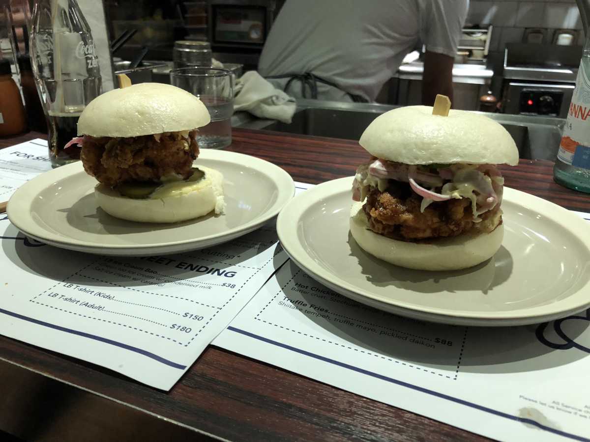 Szechuan chicken bao Szechuan chicken bao