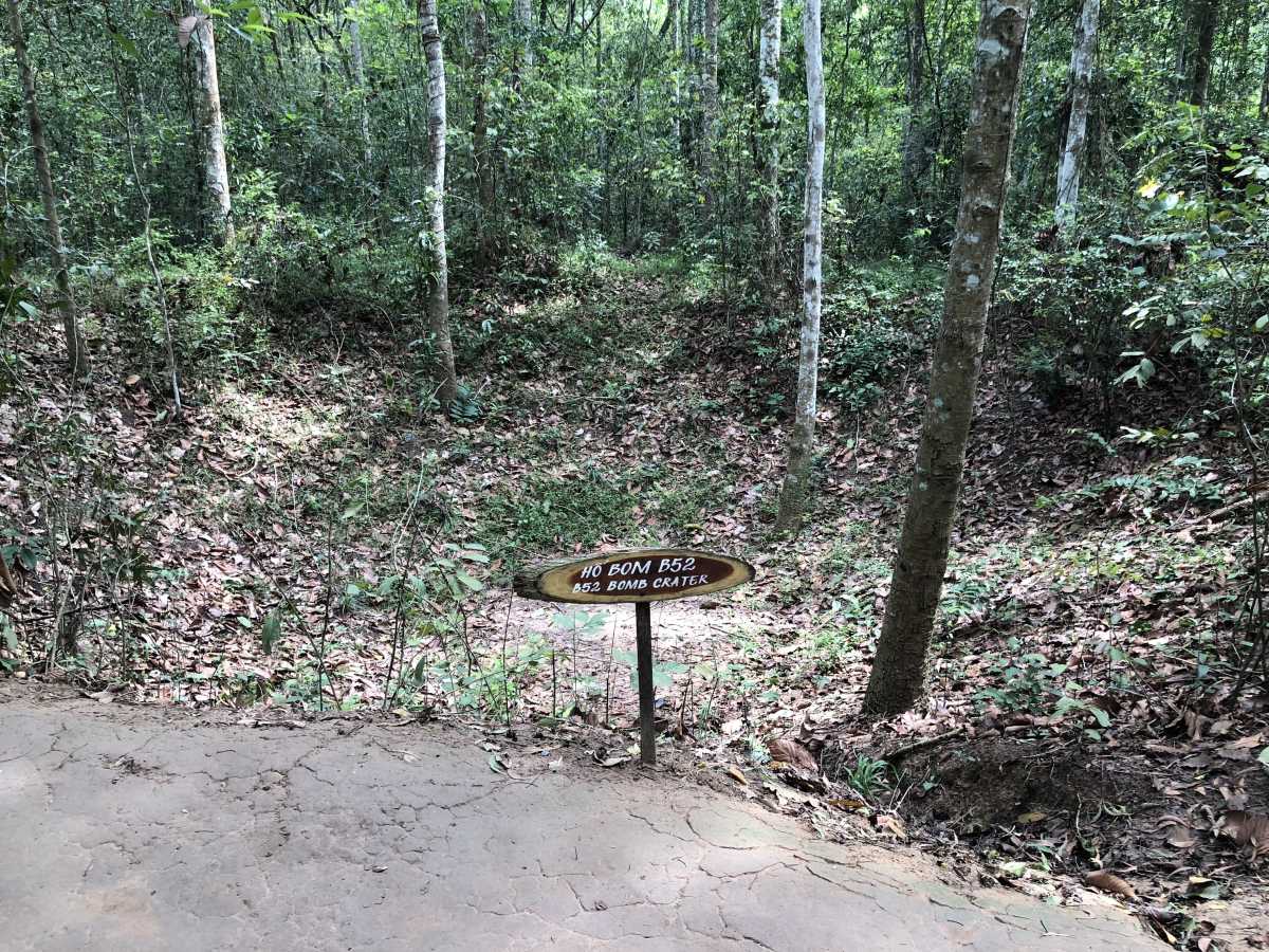 B-52 bomb crater B-52 bomb crater