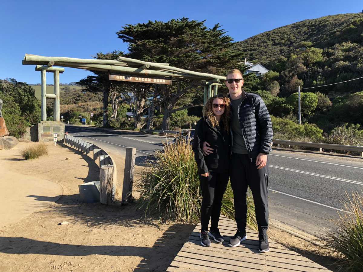 At the Memorial Arch