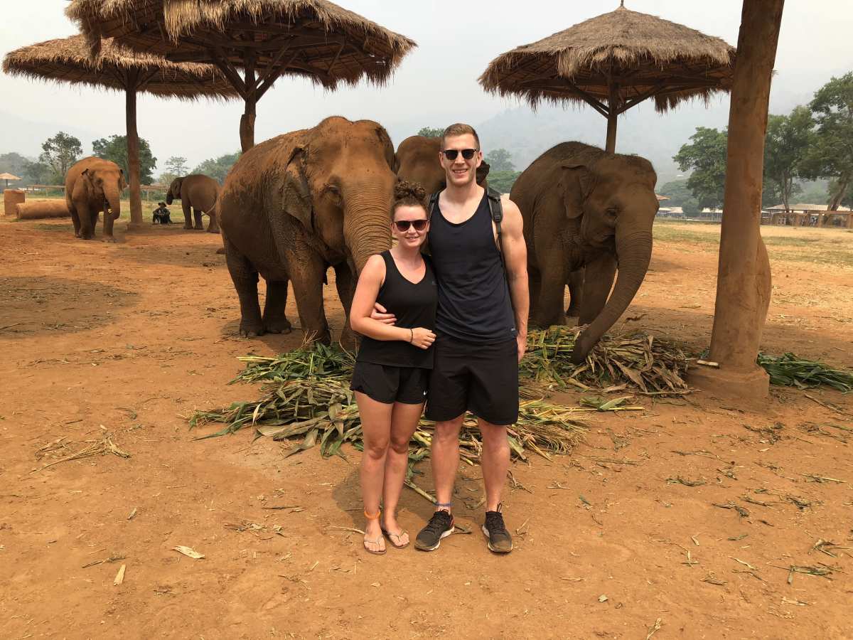 Us at Elephant Nature Park