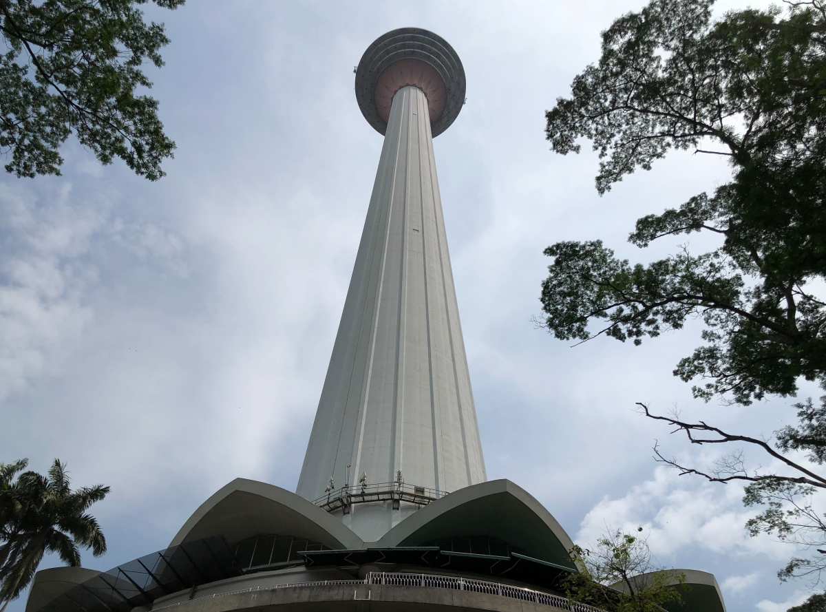 The huge Menara KL Tower The huge Menara KL Tower