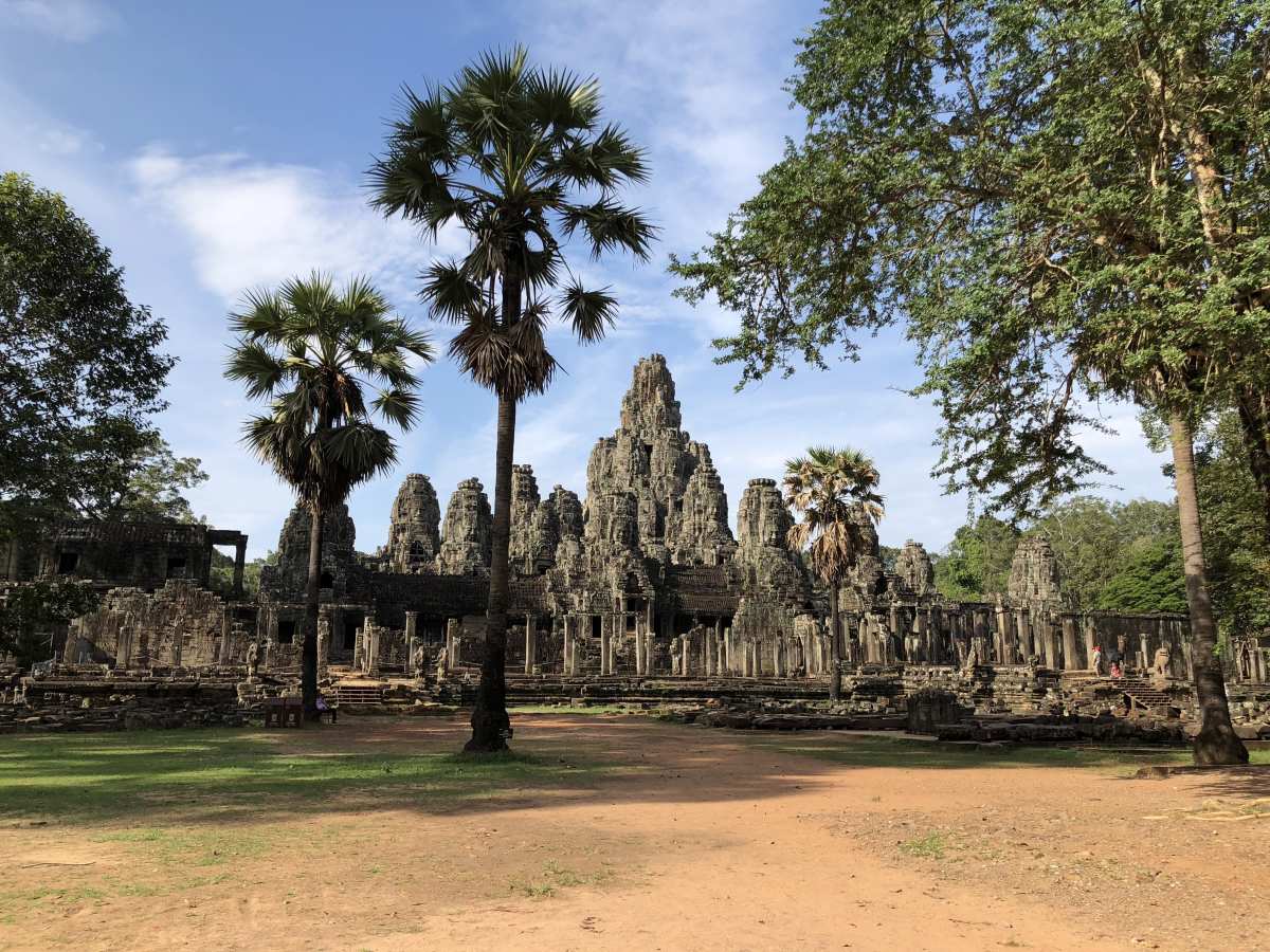 Bayon Temple from the road outside Bayon Temple from the road outside