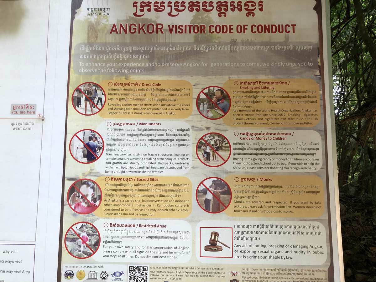 Angkor Wat code of conduct Angkor Wat code of conduct