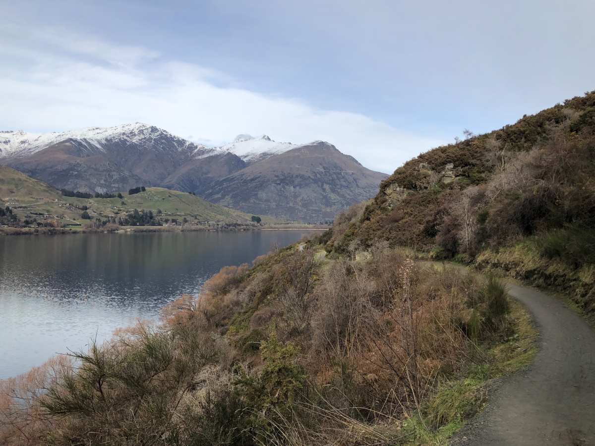 Walking track around Lake Hayes Walking track around Lake Hayes