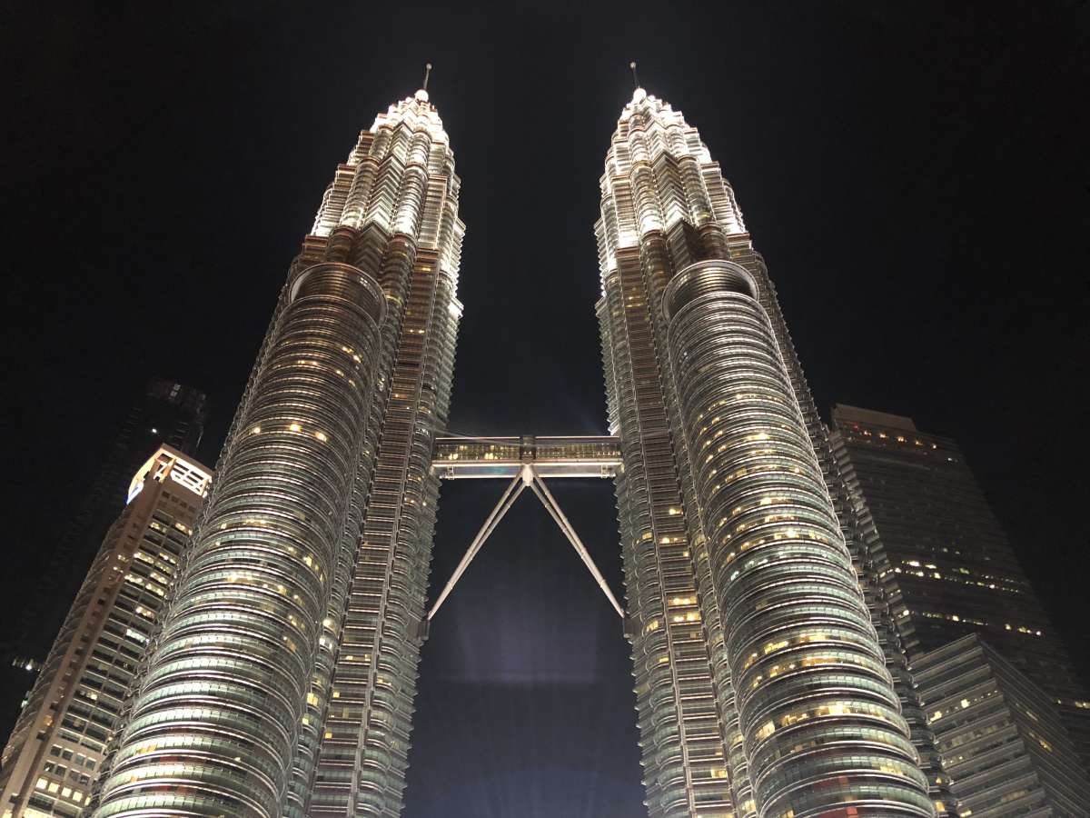 The Petronas Towers by night The Petronas Towers by night
