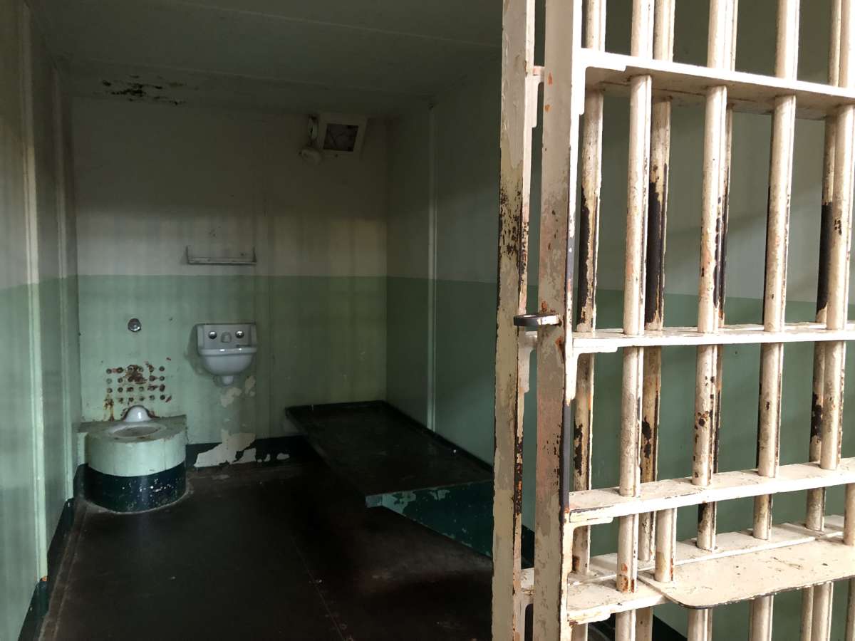 Inside an Alcatraz cell