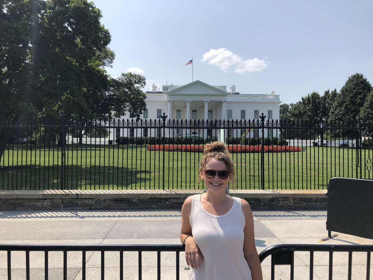 Me outside the White House