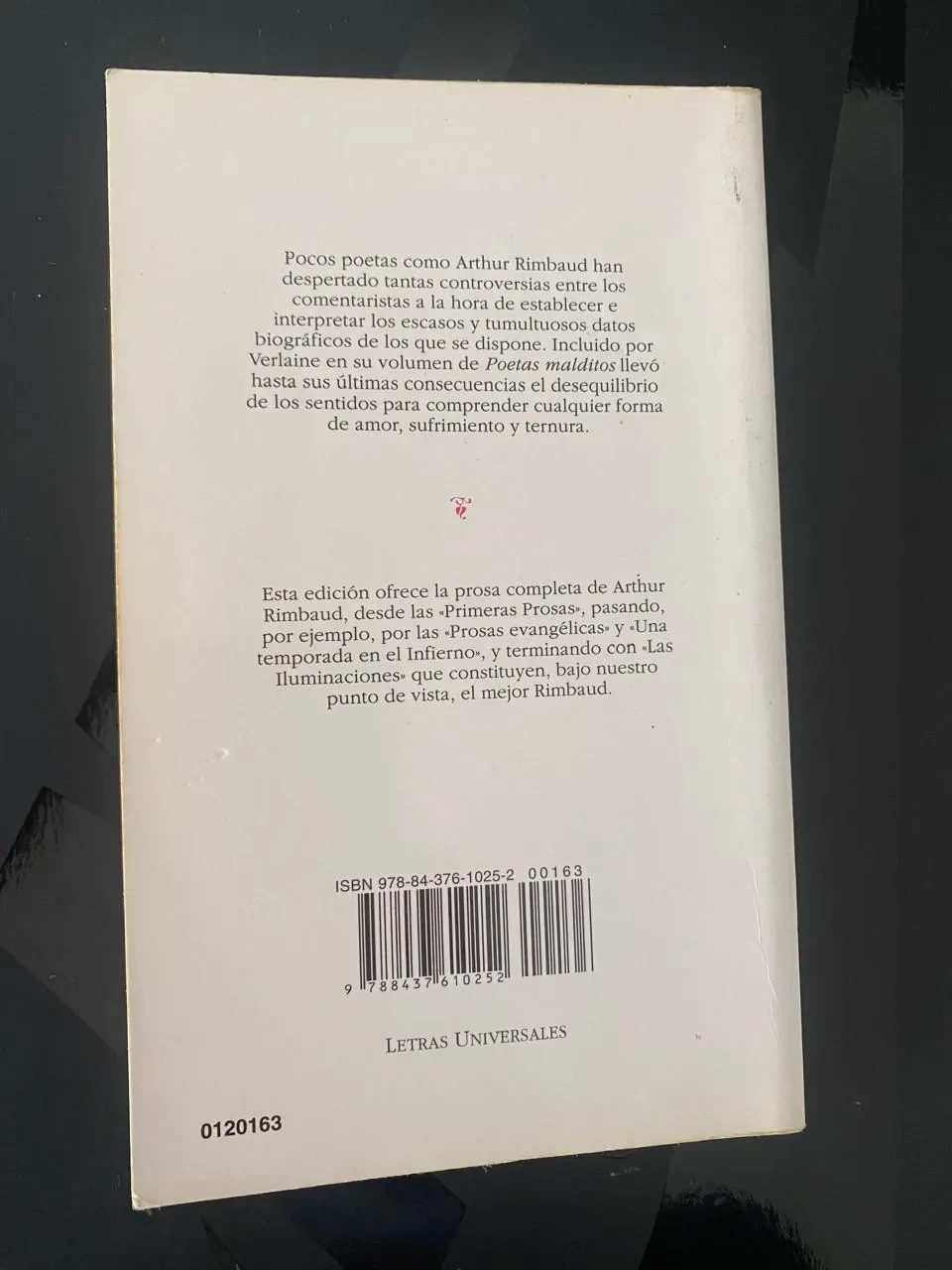 Prosa completa - Arthur Rimbaud - detalle 2 - libro usado
