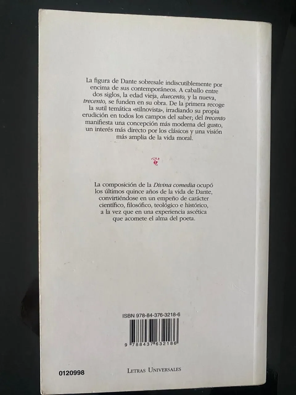 Divina comedia - Dante Alighier - detalle 2 - libro usado
