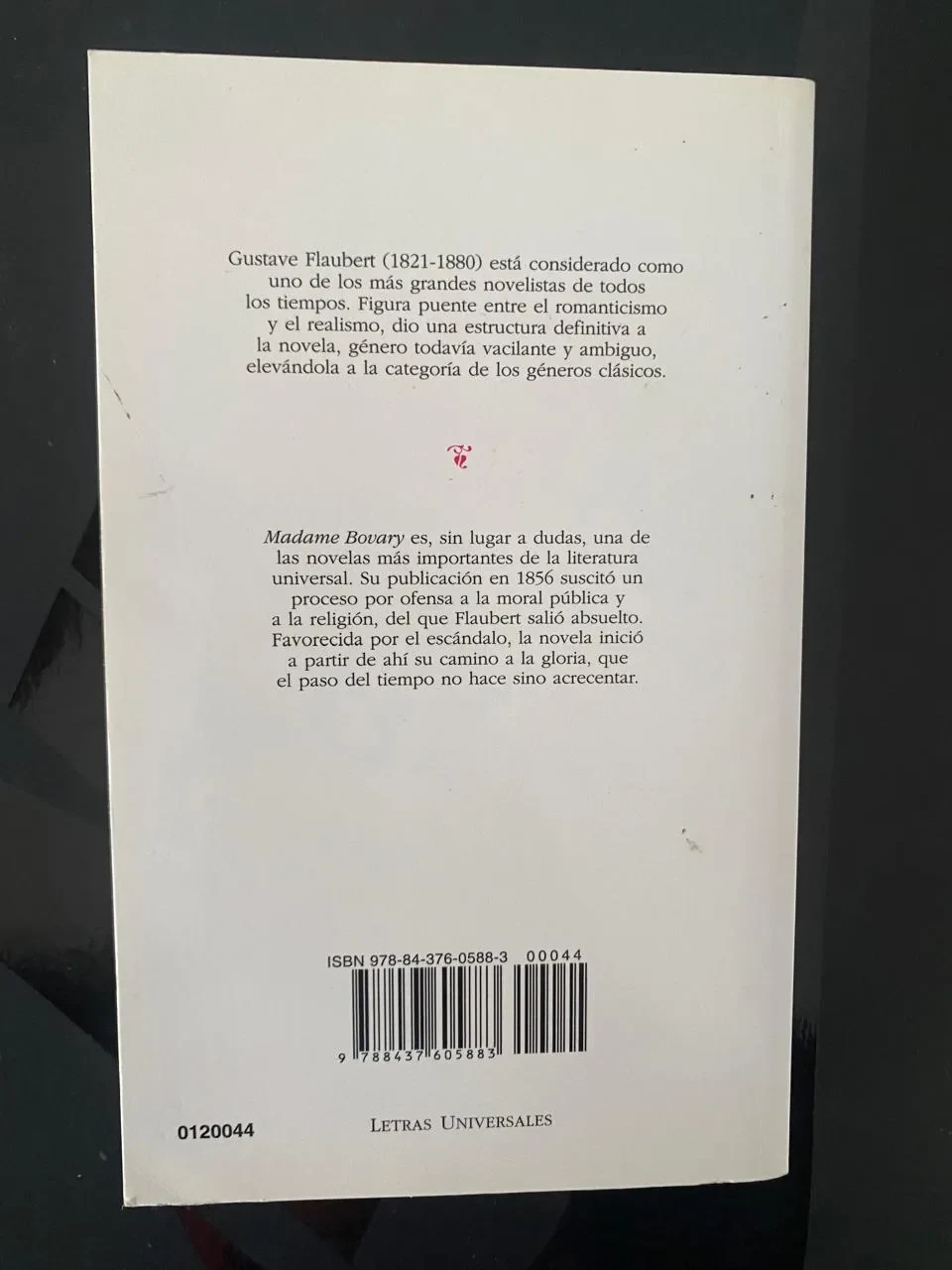 Madame Bovary - Gustave Flaubert - detalle 2 - libro usado