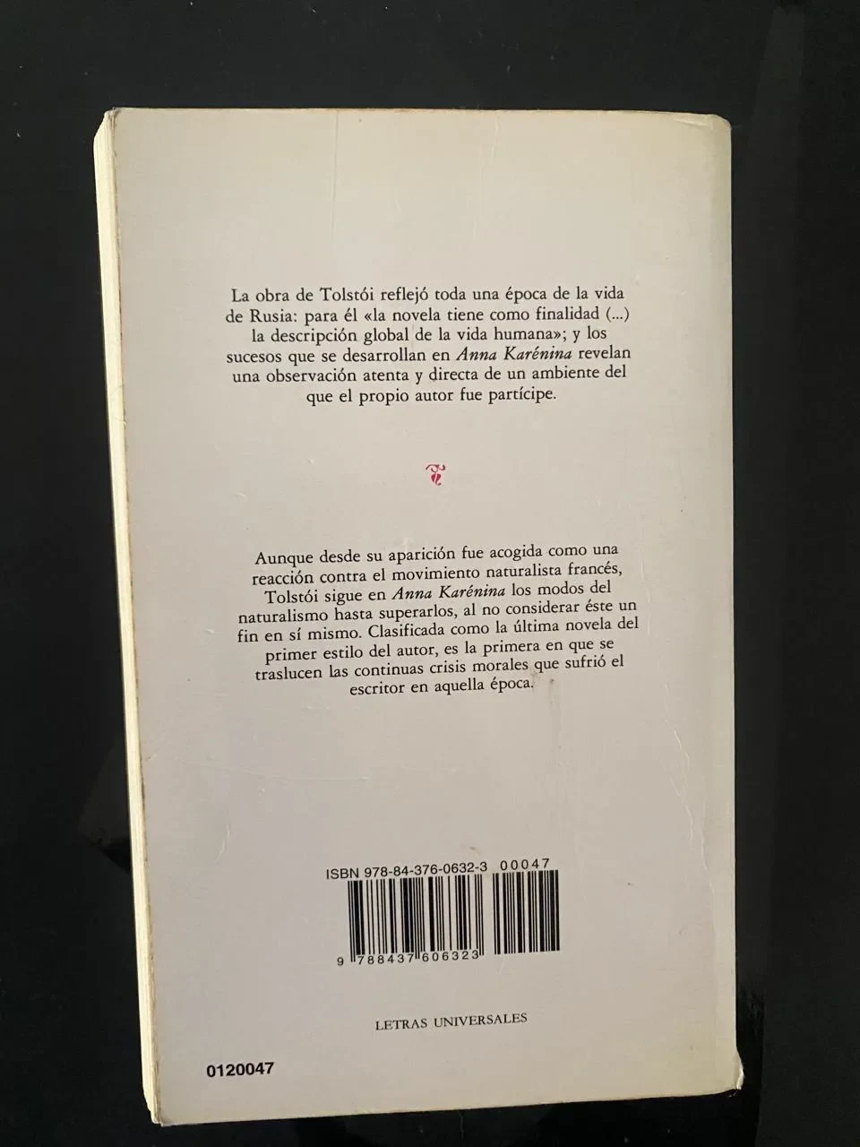 Anna Karénina - Lev Nikolaevich Tolstói - detalle 2 - libro usado