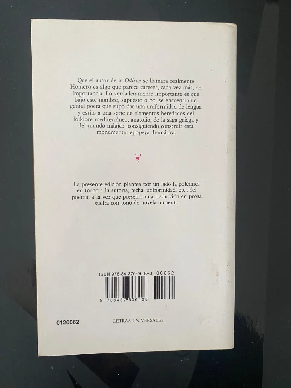 Odisea - Homero - detalle 2 - libro usado