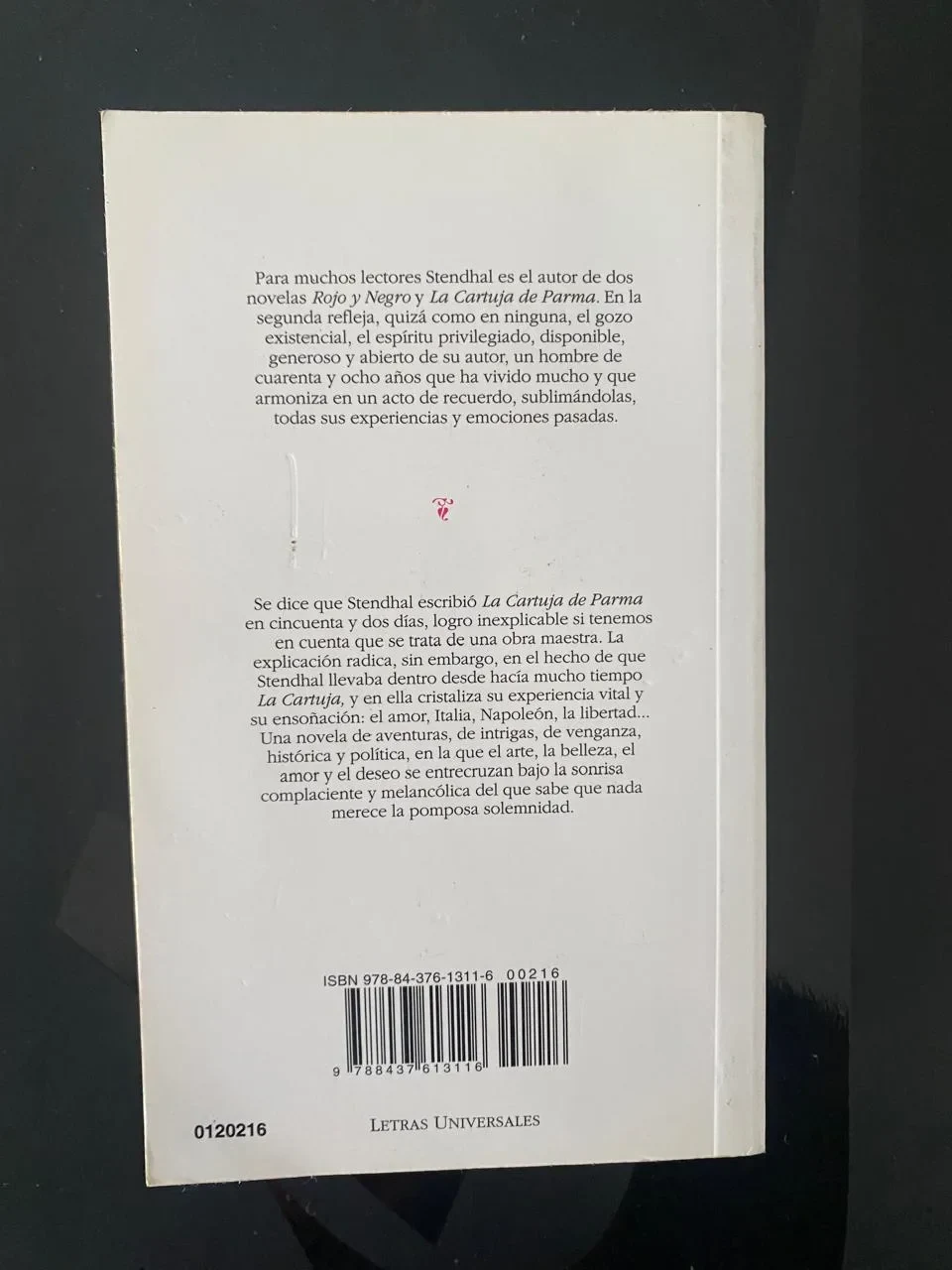 La Cartuja de Parma - Stendhal - detalle 2 - libro usado